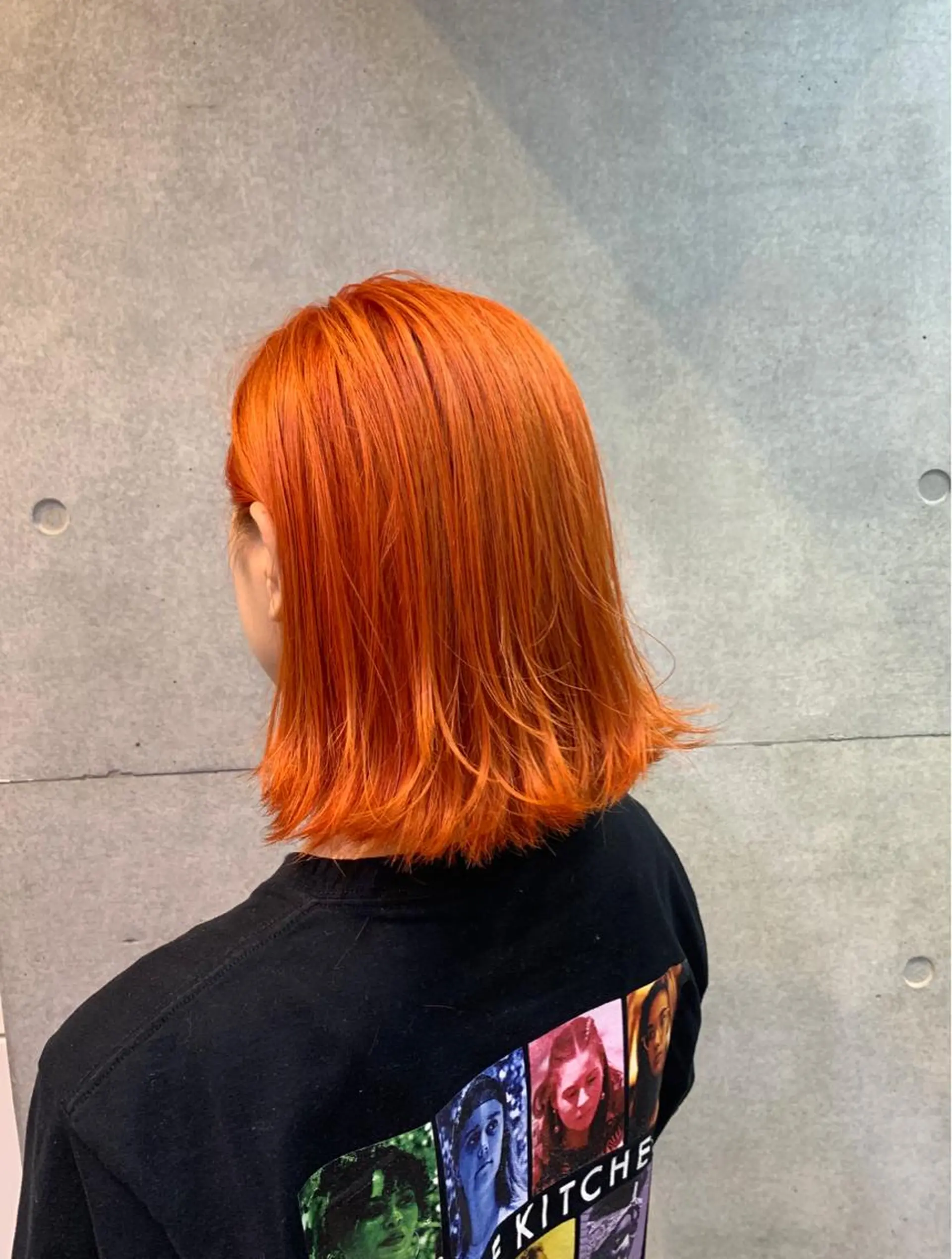 ミディアム カラー オレンジ オシャレ髪✔️ 店長オオキアキヒロのヘアスタイル