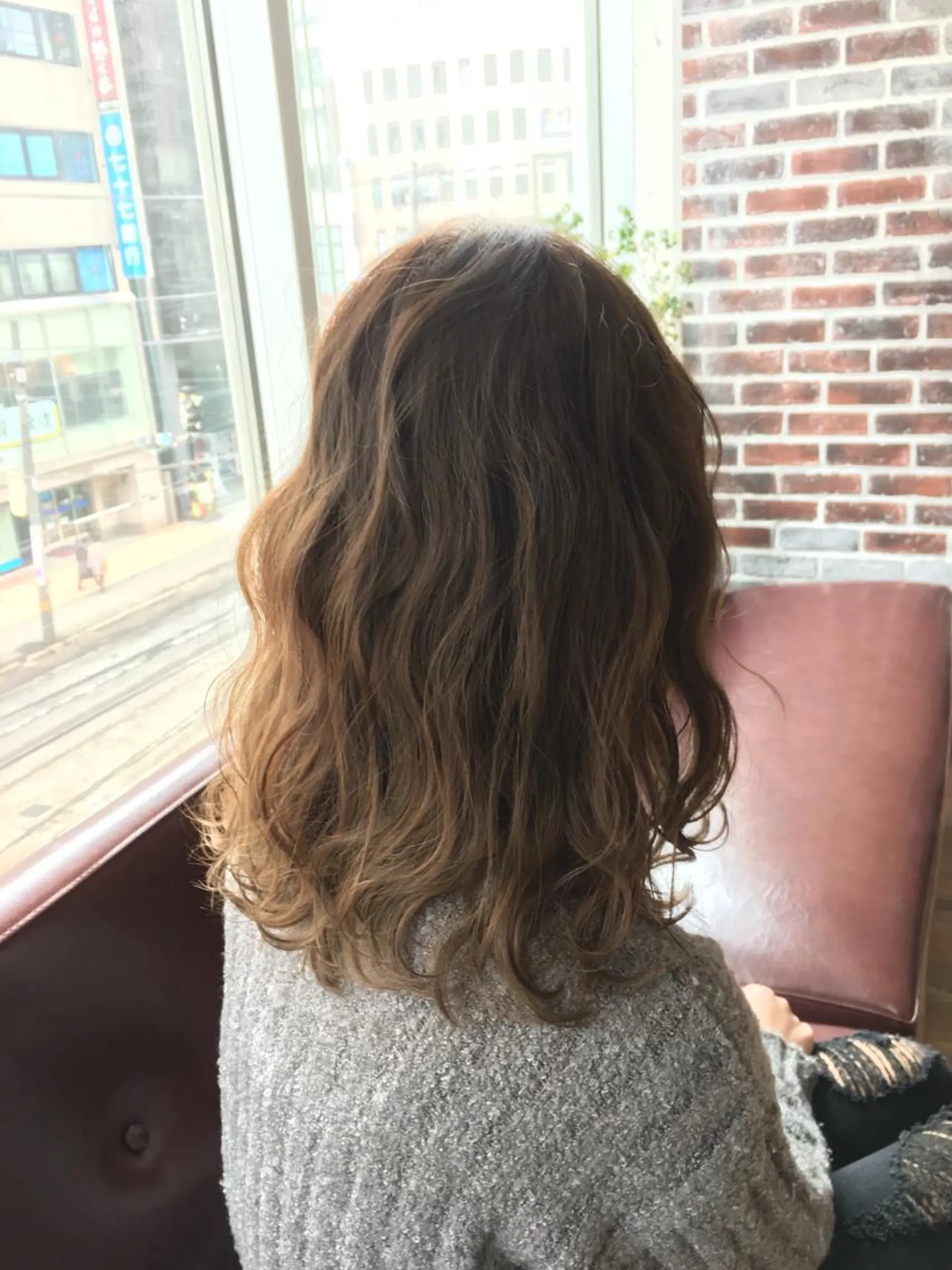 セミロング アッシュ カット ヘアカラー 木下大地 HAIR  Oneのヘアスタイル