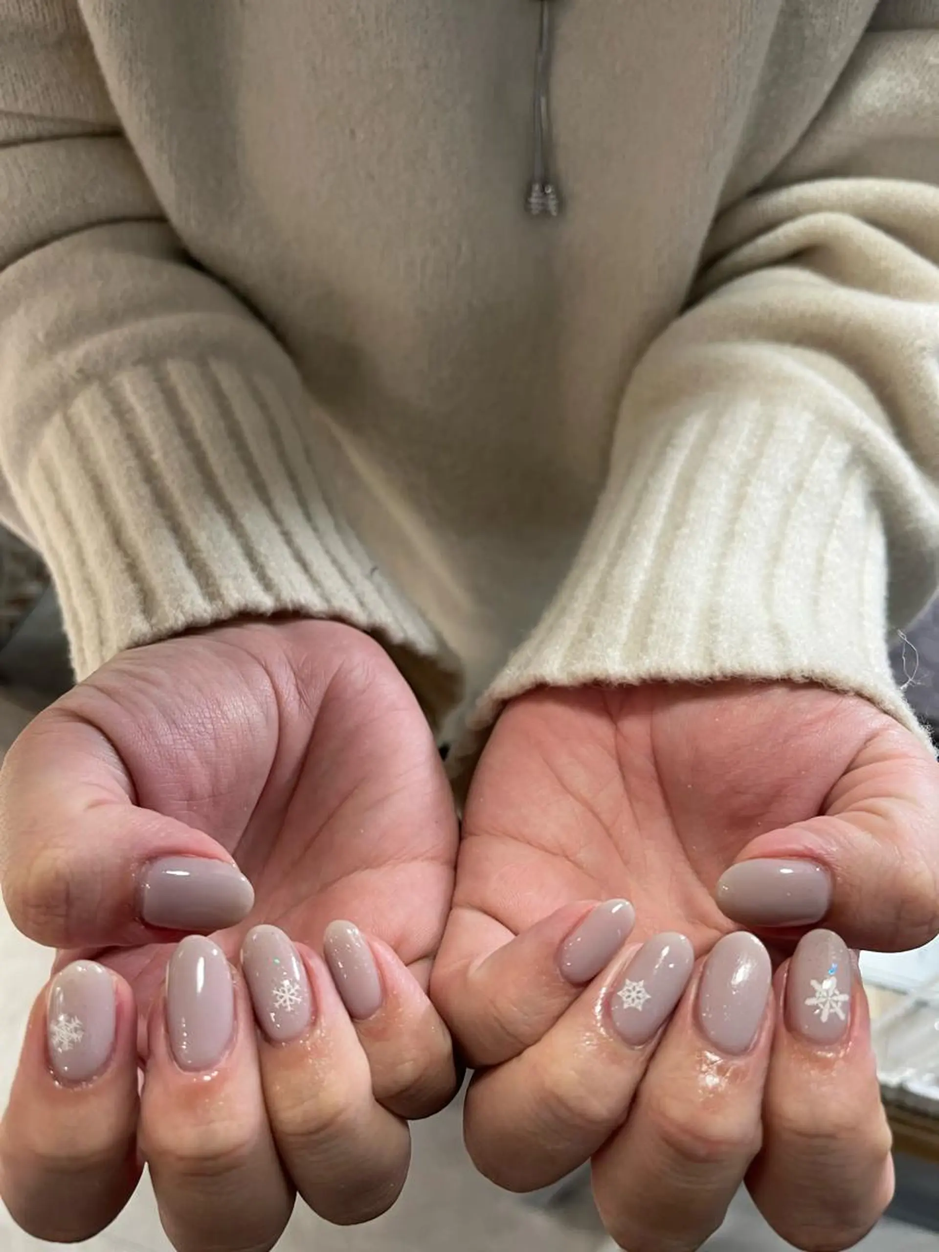 ネイル ラメ(グリッター) ワンカラーネイル 小川 奈々花のネイルデザイン