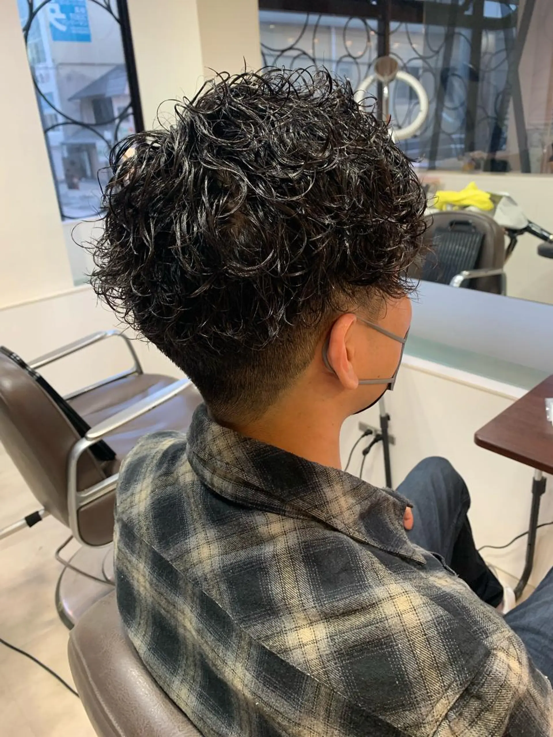 ショート メンズ メンズパーマ/難波/ 心斎橋　室園亮佑のヘアスタイル