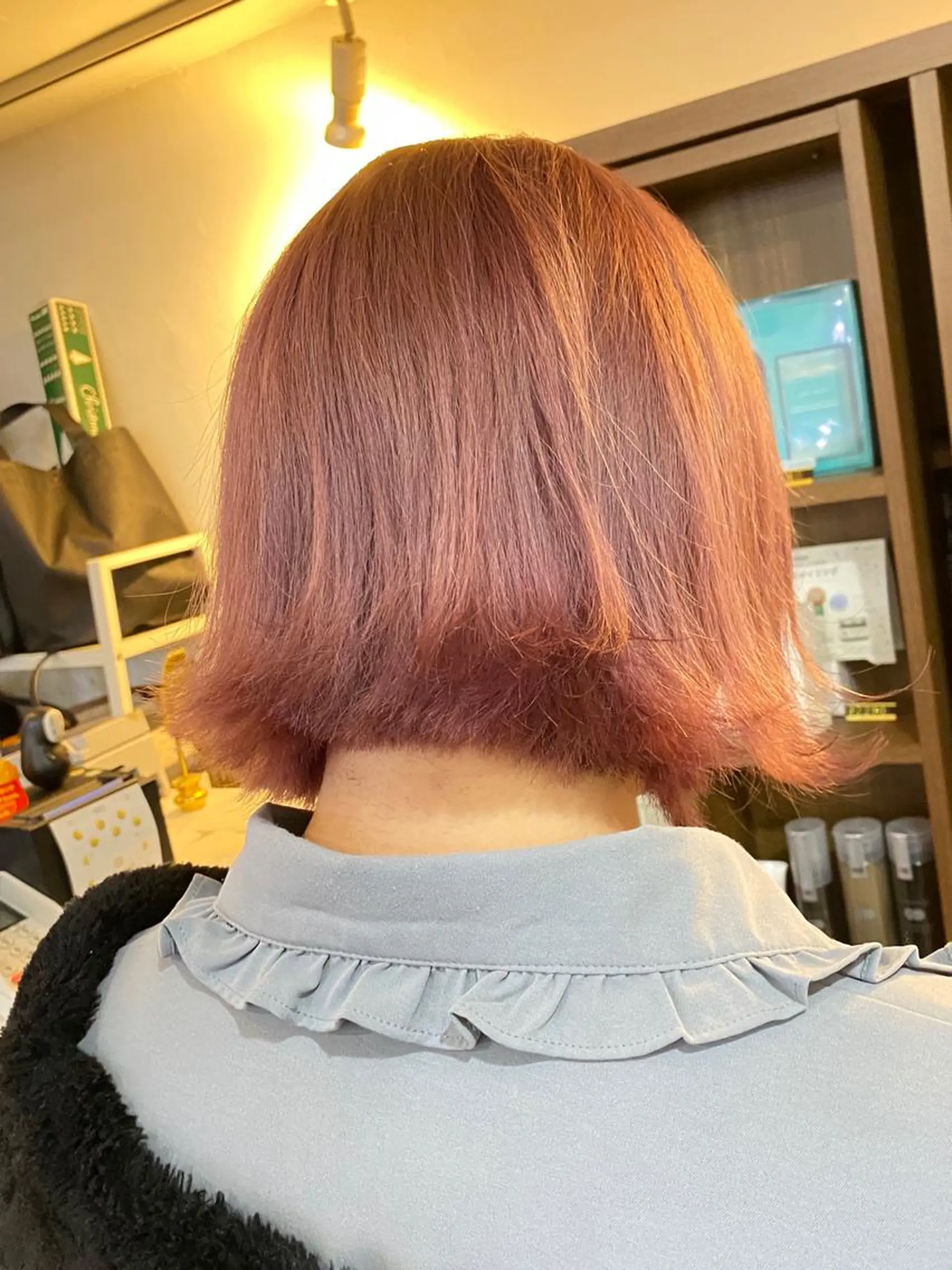 ショート カラー ヘアアレンジ 【艶髪×韓国風】 毛流れ職人 RYOのヘアスタイル