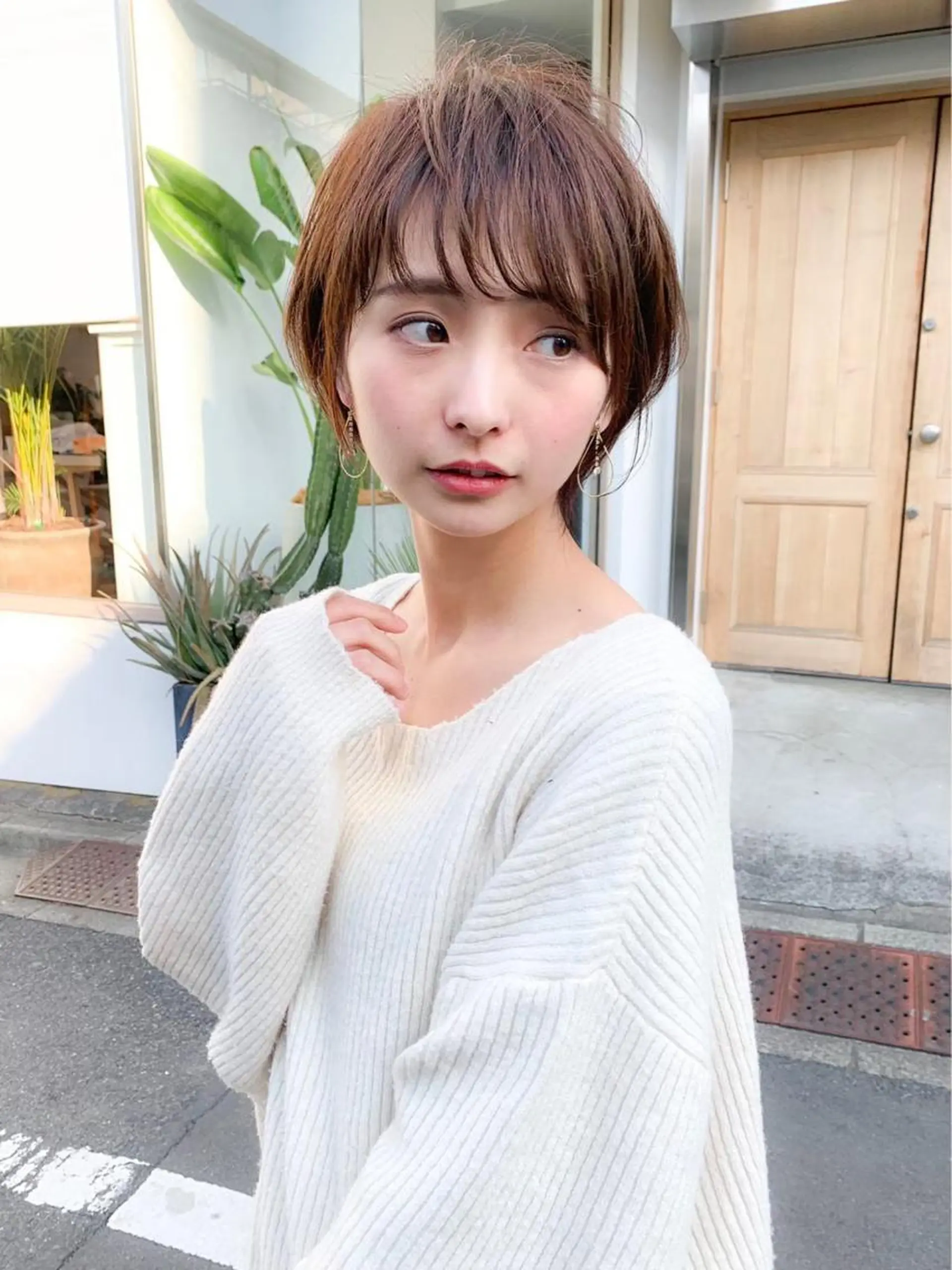 ショート カラー ⛄️冬の透明感 カラー⛄️大西のヘアスタイル