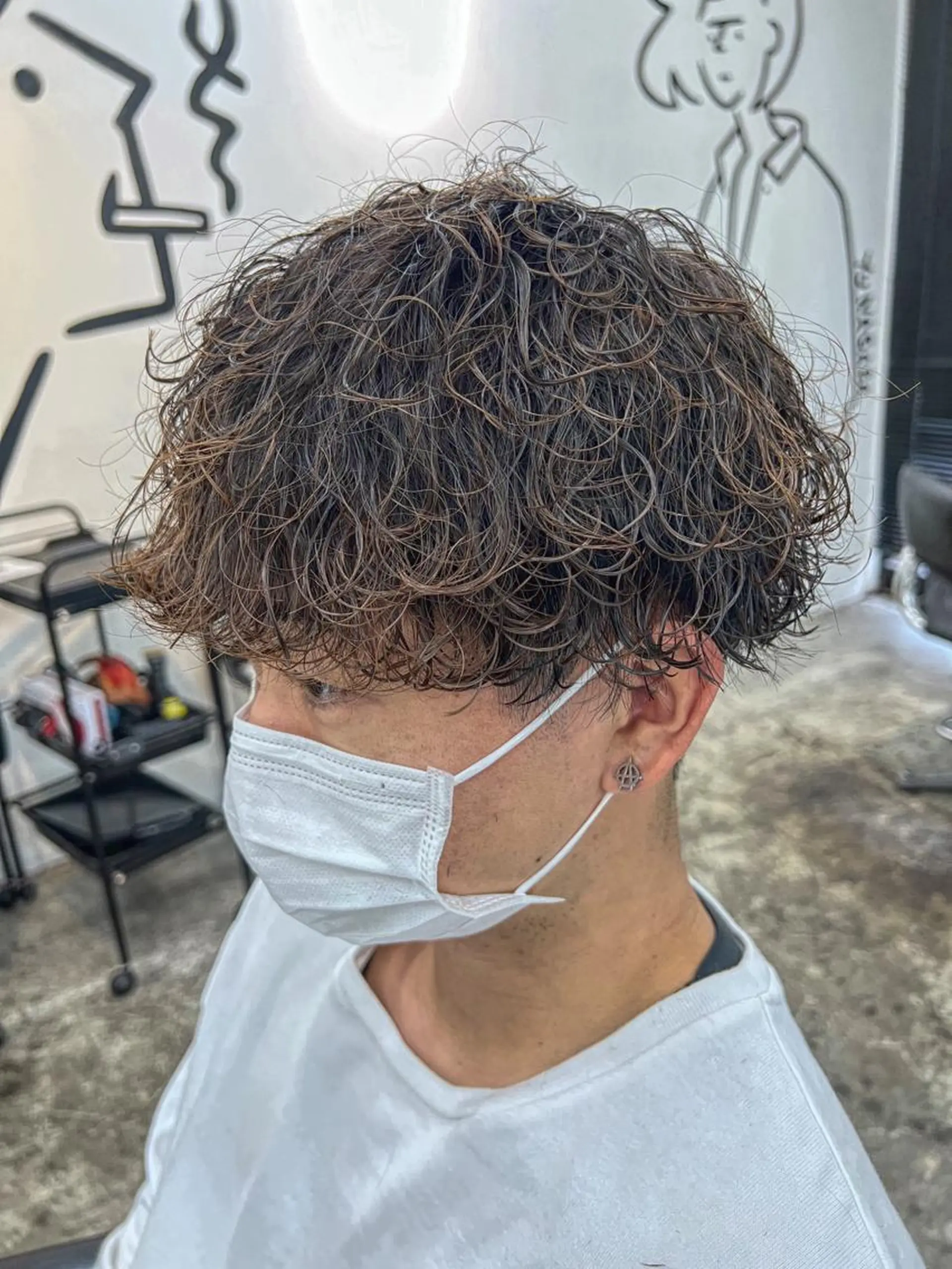 メンズ カット パーマ メンズパーマ特化💇 奥田敦哉のヘアスタイル