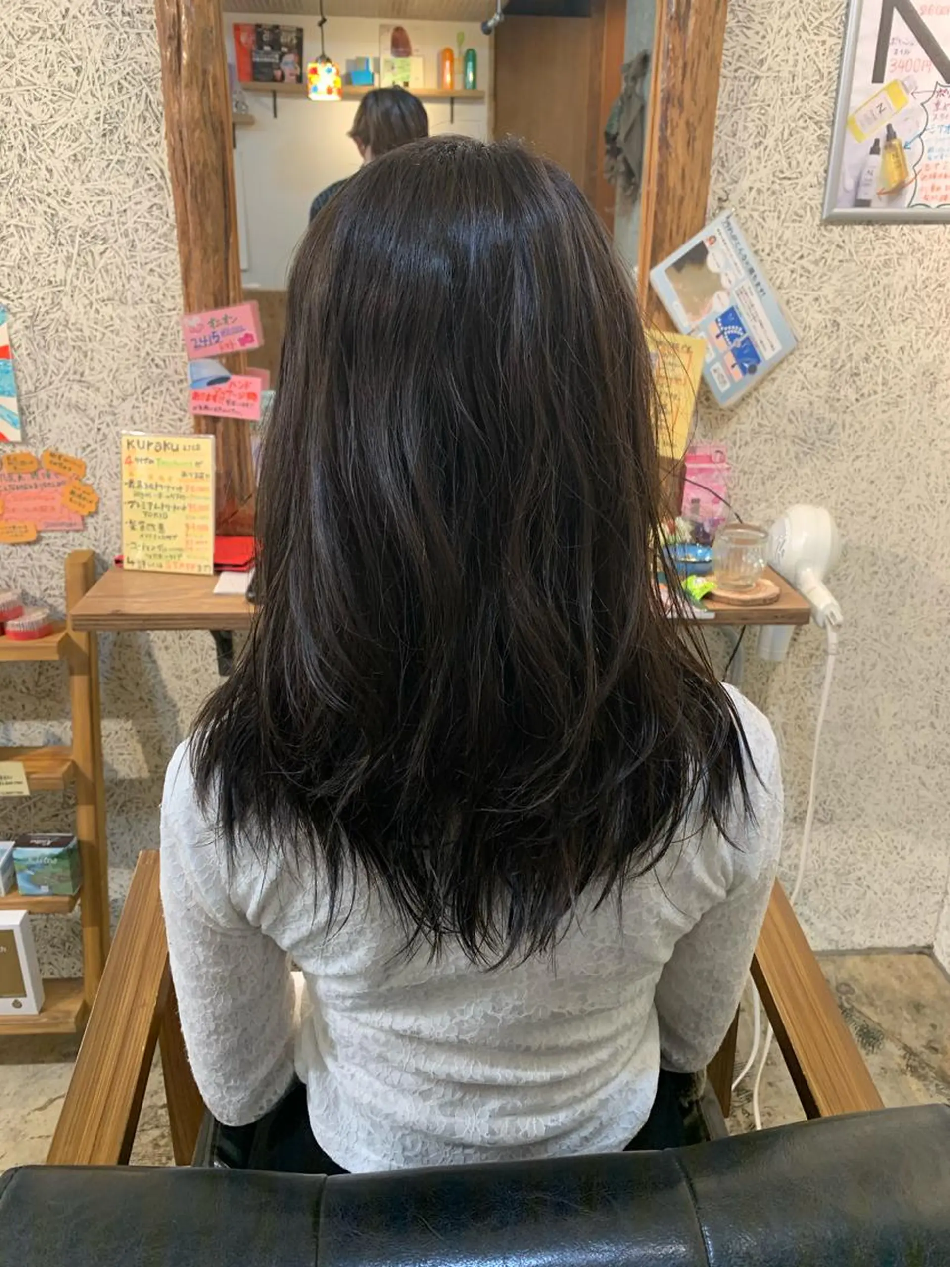 セミロング パーマ セミロングパーマ MIRUCO by KURAKU所属・⭐️ハイトーンカラー ⭐️メンズパーマ達成のヘアスタイル