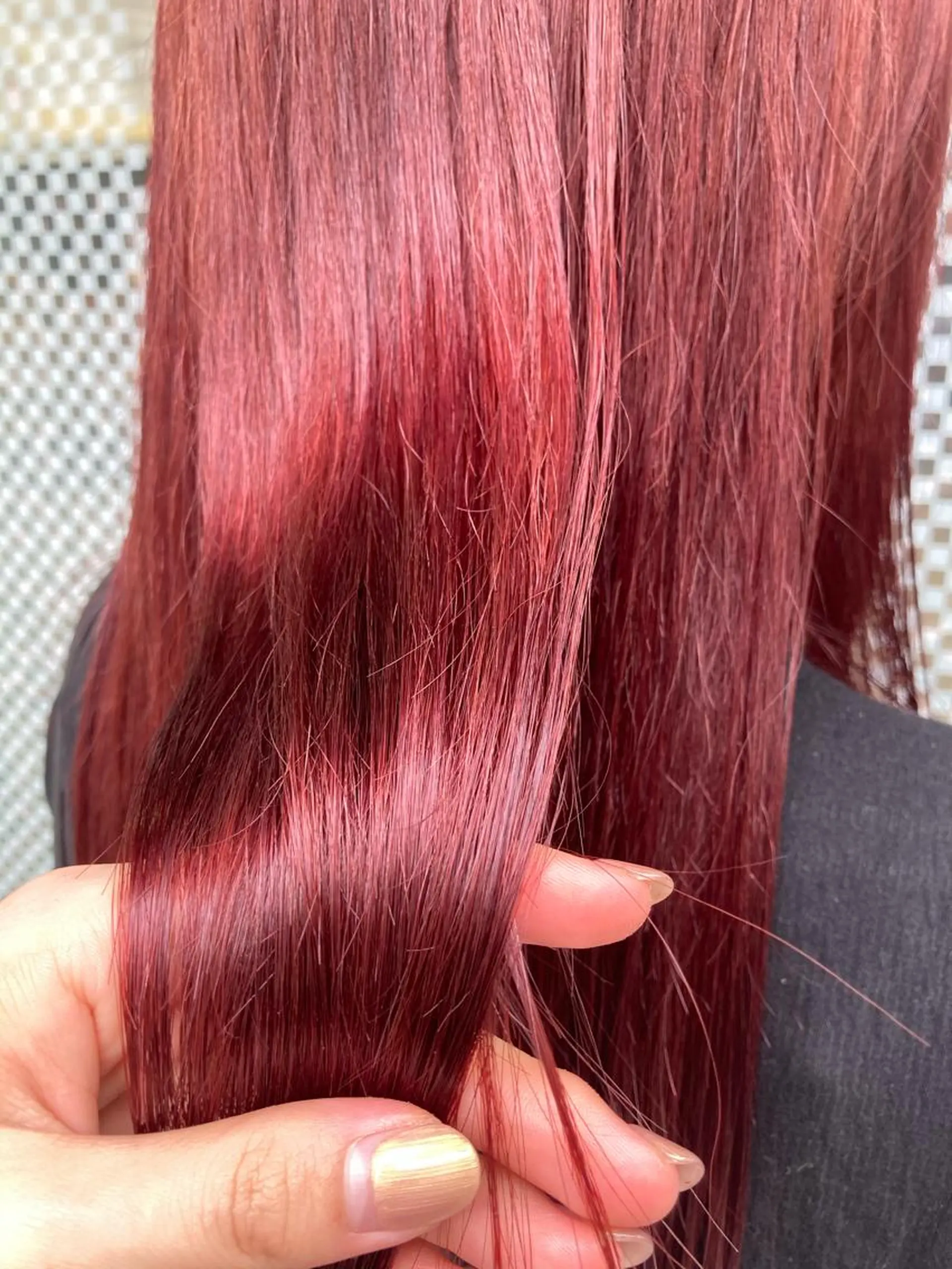 ロング カラー ブリーチ ダブルカラー ピンクカラー ヘアカラー 宮原 佳苗のヘアスタイル
