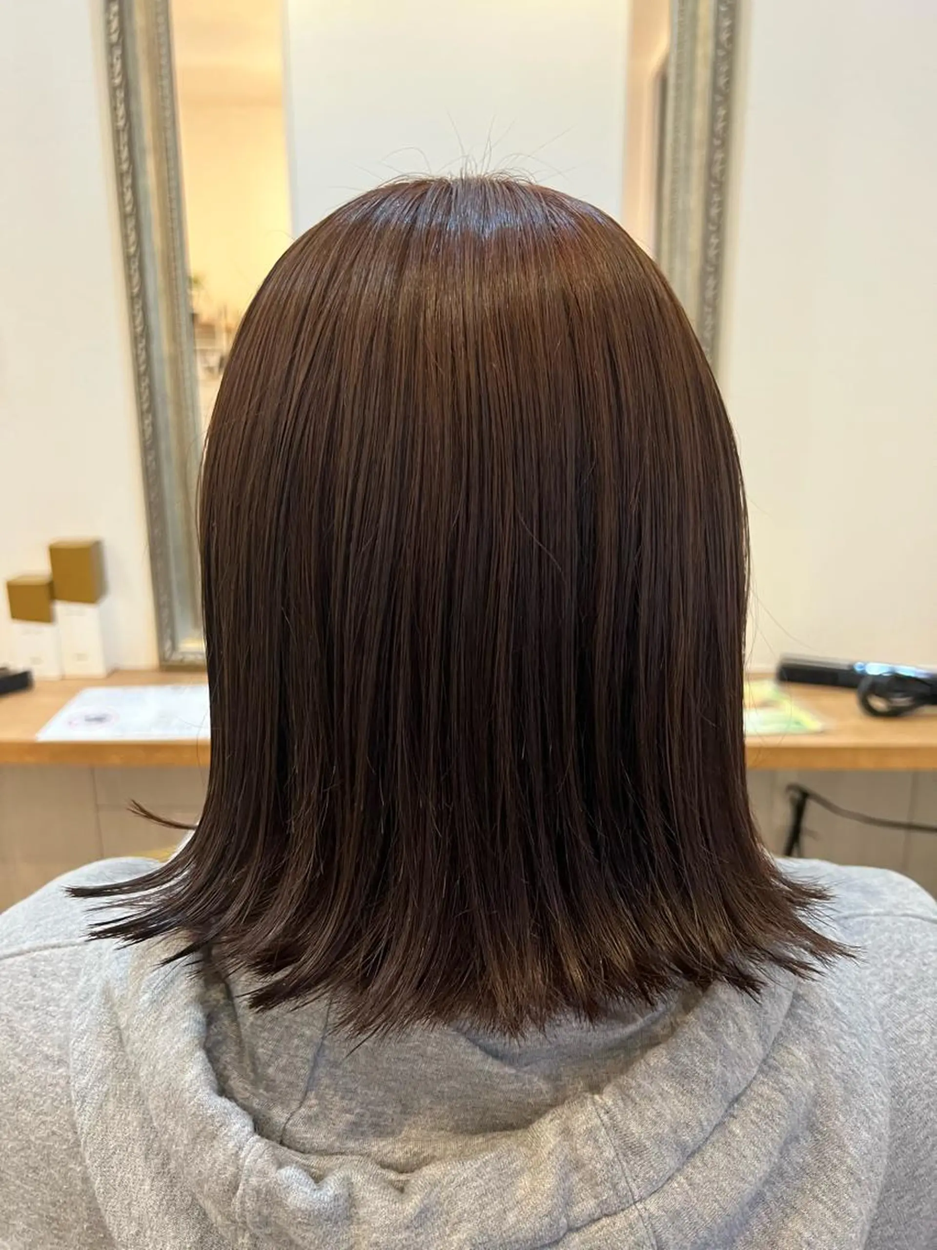 ミディアム カラー ブラウンカラー オレンジ オレンジブラウン 美容室Class所属・🐰ハイトーンカラー 畠山　渡🐰のヘアスタイル