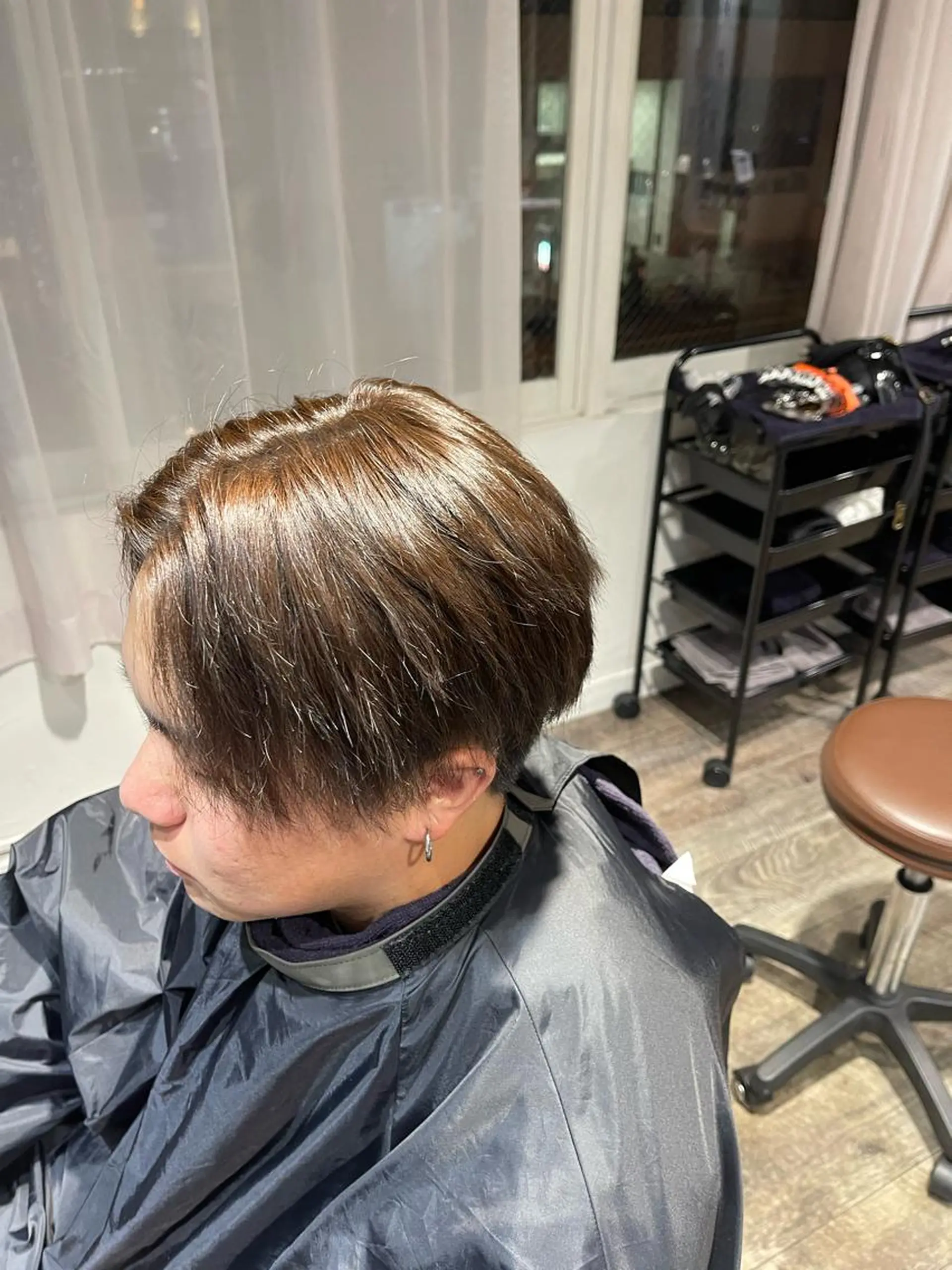 カラー メンズ メンズハイライト メンズパーマ ブラウンカラー ハイライトカラー カット ヘアカラー メンズサロン　アソビ所属・メンズ特化/メンズ 専門/田中公亮のヘアスタイル