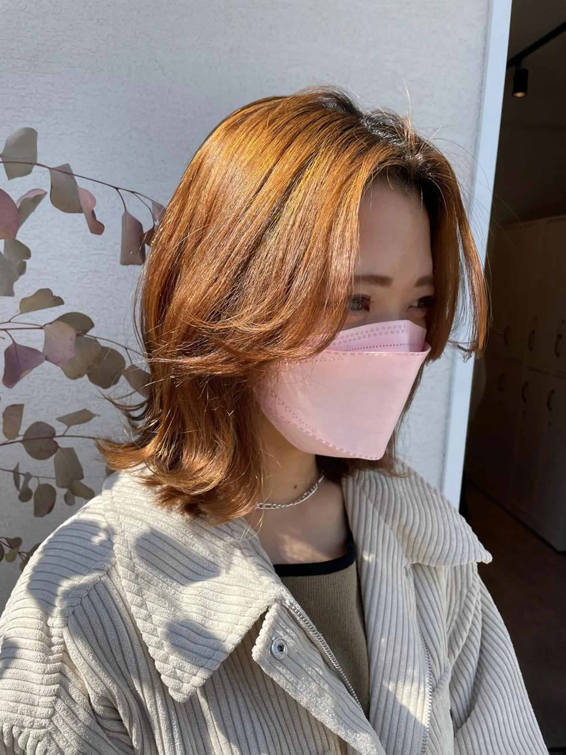 ミディアム 淡中 円花のヘアスタイル