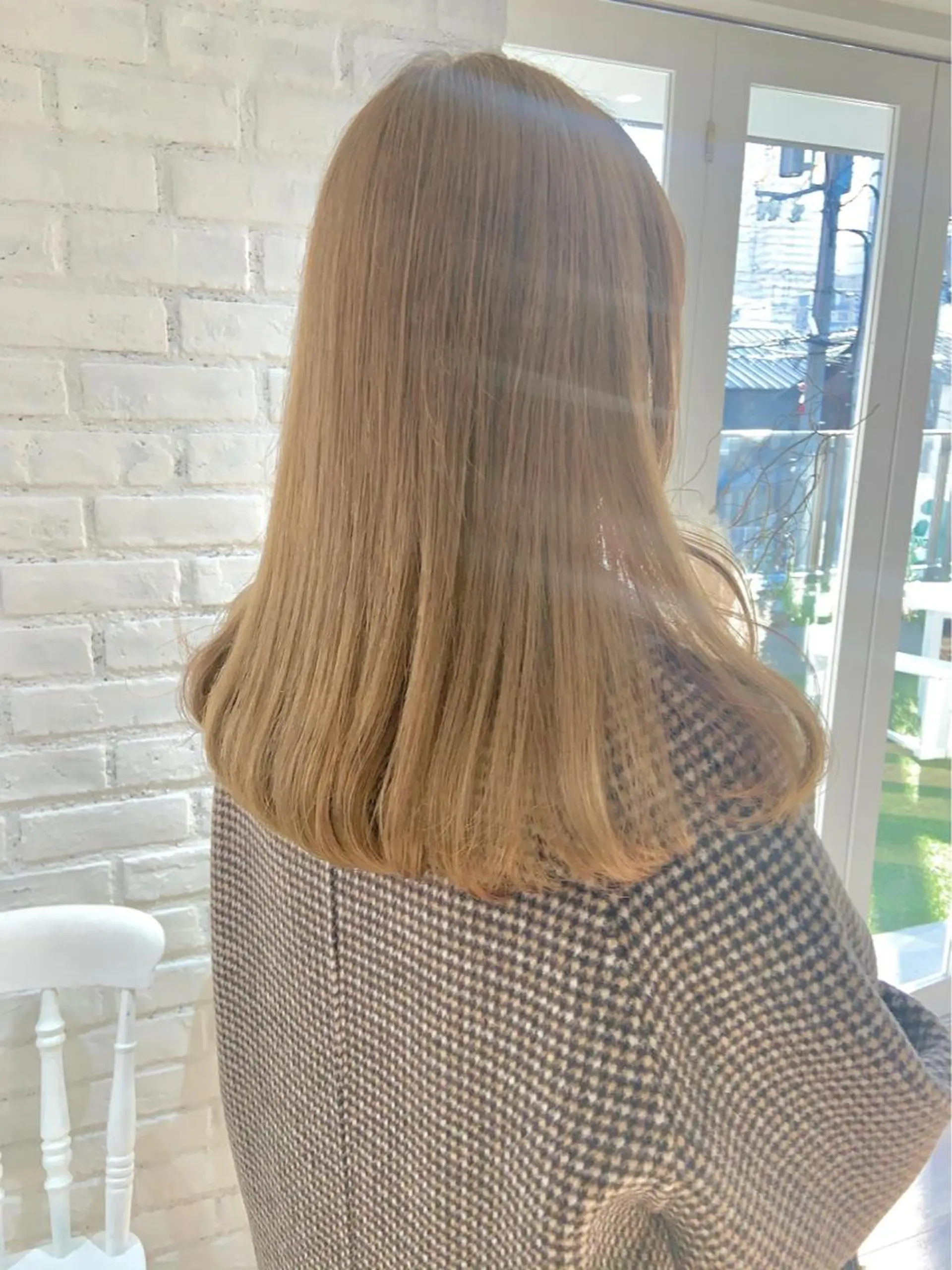 ロング カラー ベージュカラー ブリーチ ♡ma ki♡のヘアスタイル