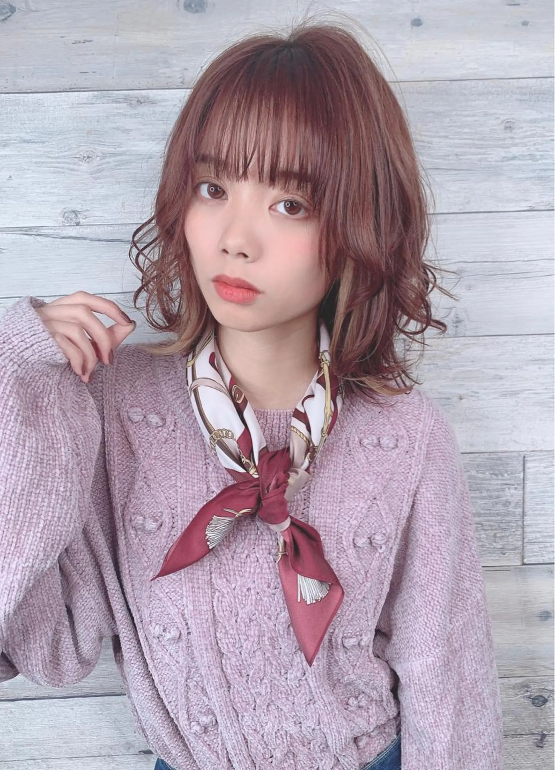 ミディアム カラー パーマ デザインカラー Deapres  相模原店所属・相模原駅徒歩3分🤍 土屋仁美の眉毛・アイブロウイメージ