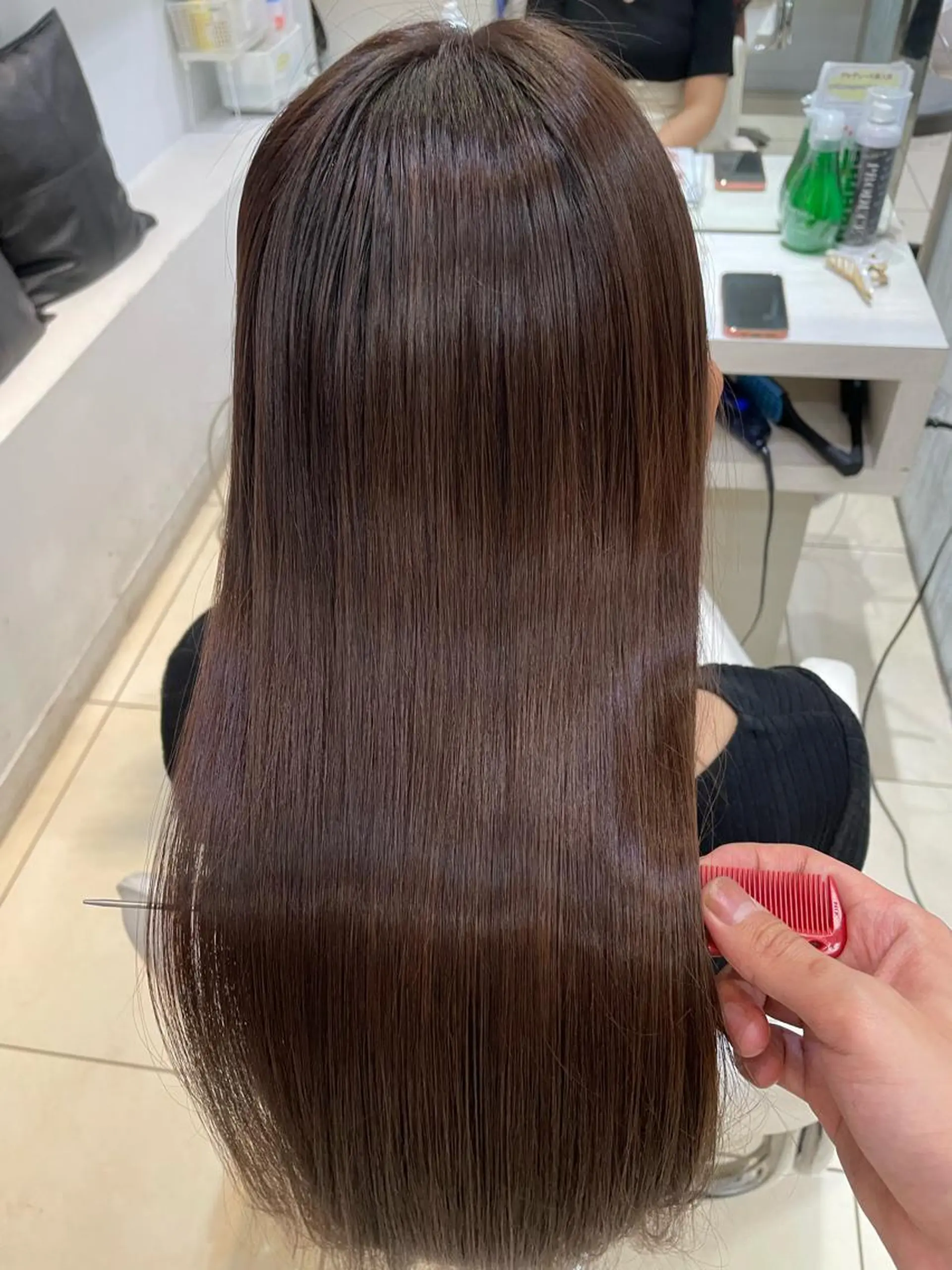 ロング ヘアカラー トリートメント 艶髪の神様 瀧田嵐士🇰🇷のヘアスタイル