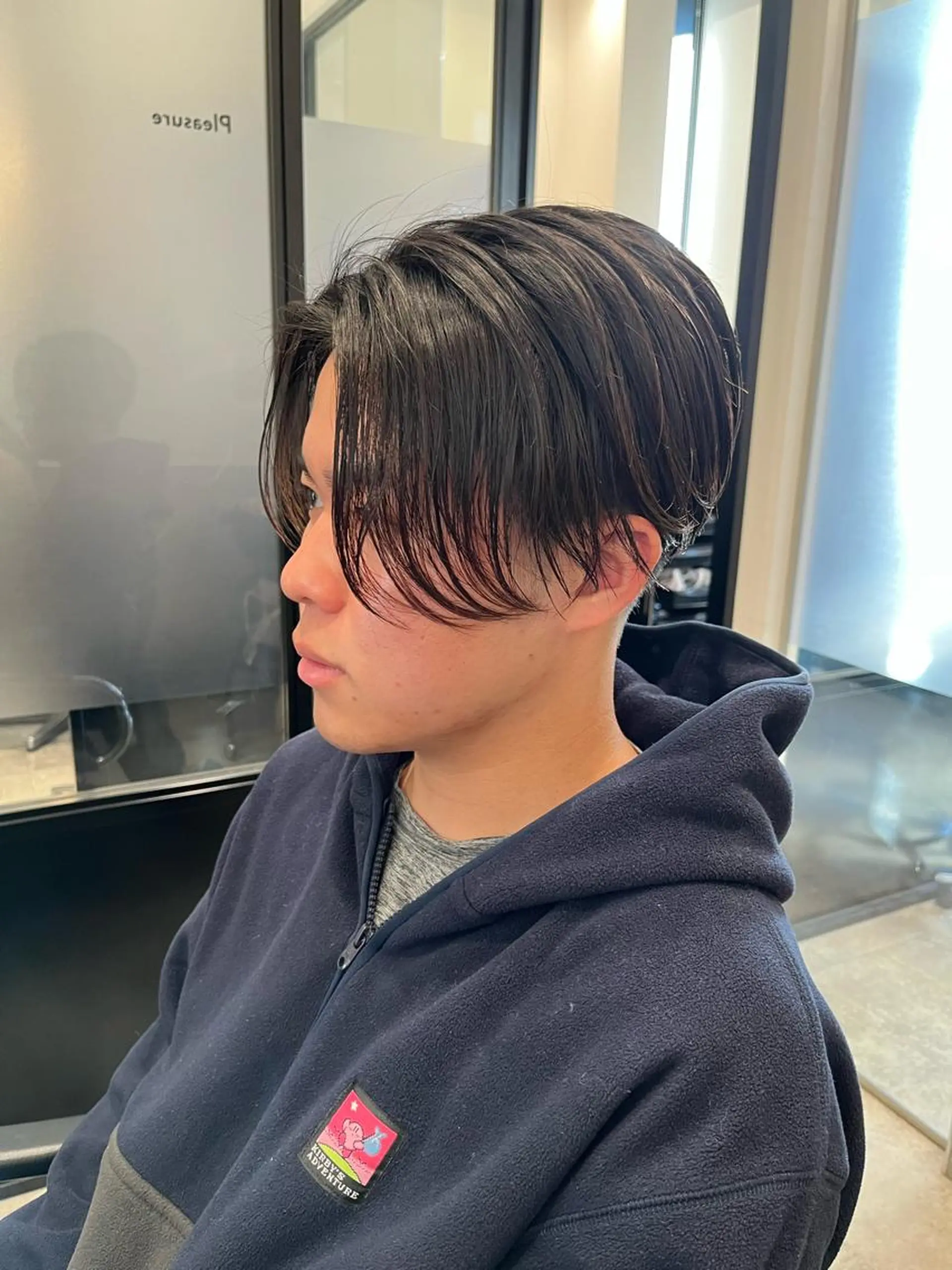 ショート パーマ メンズ 店舗移動します ご連絡くださいESAのヘアスタイル