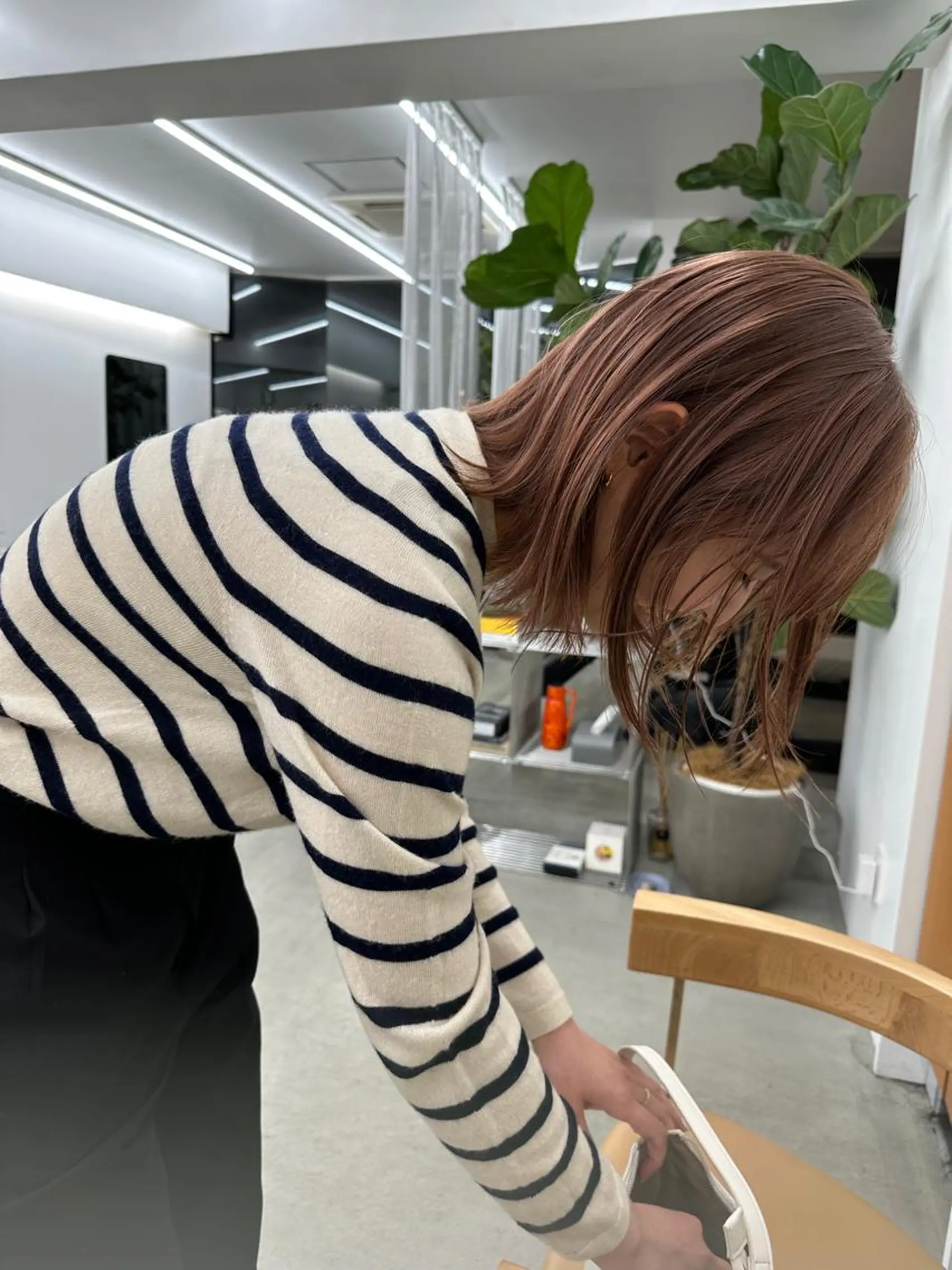 ミディアム カラー ピンクカラー ボブ/レイヤー/ケア パーマ/リュウタのヘアスタイル