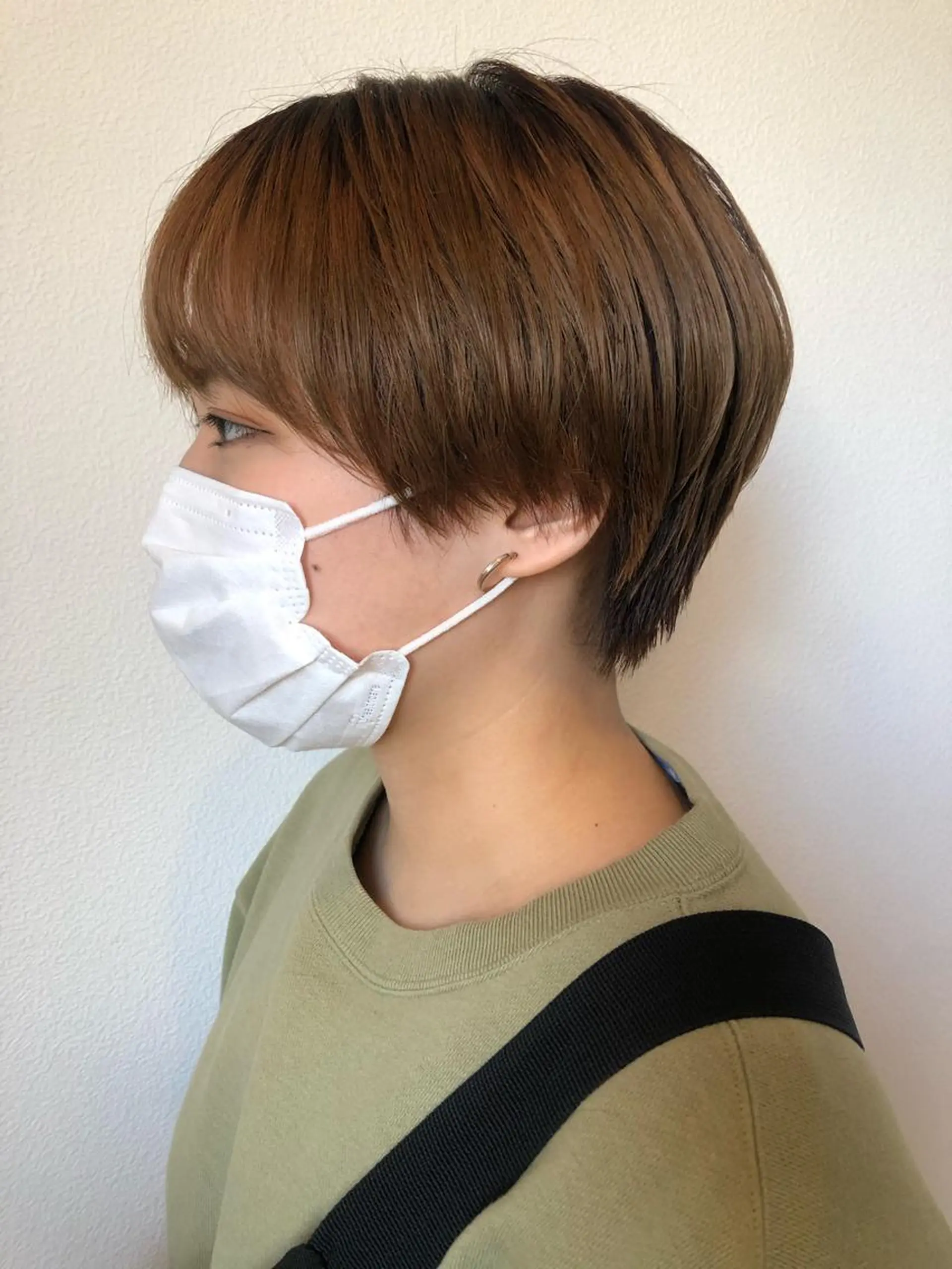 ショート 🩰オリーブ/ ベージュ松本咲花🩰のヘアスタイル