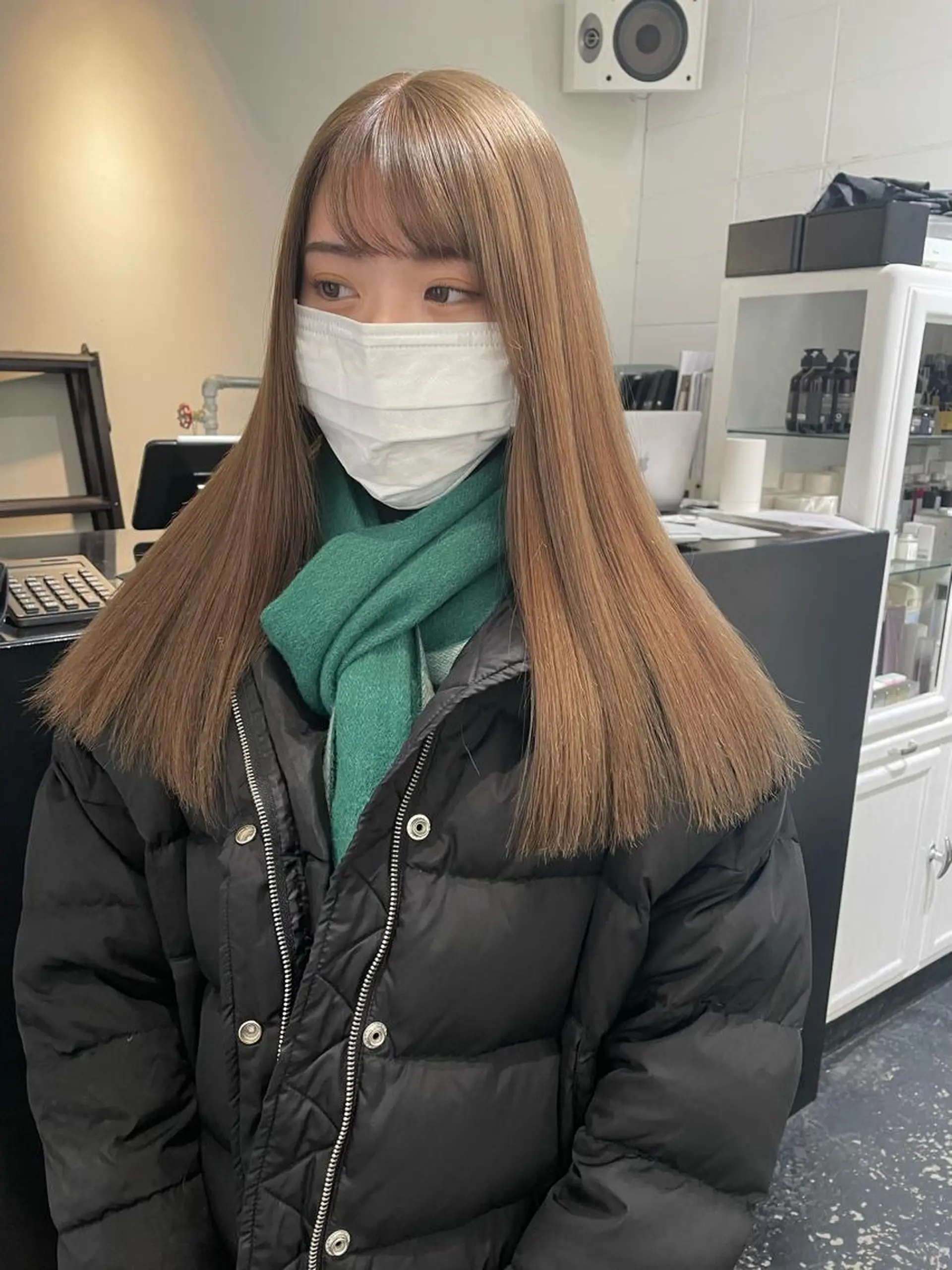 ロング カラー ヘアアレンジ ベージュカラー ブリーチ ヌーディベージュ カット ヘアカラー トリートメント 艶ハイトーン/ヘア アレンジAYAKAのヘアスタイル