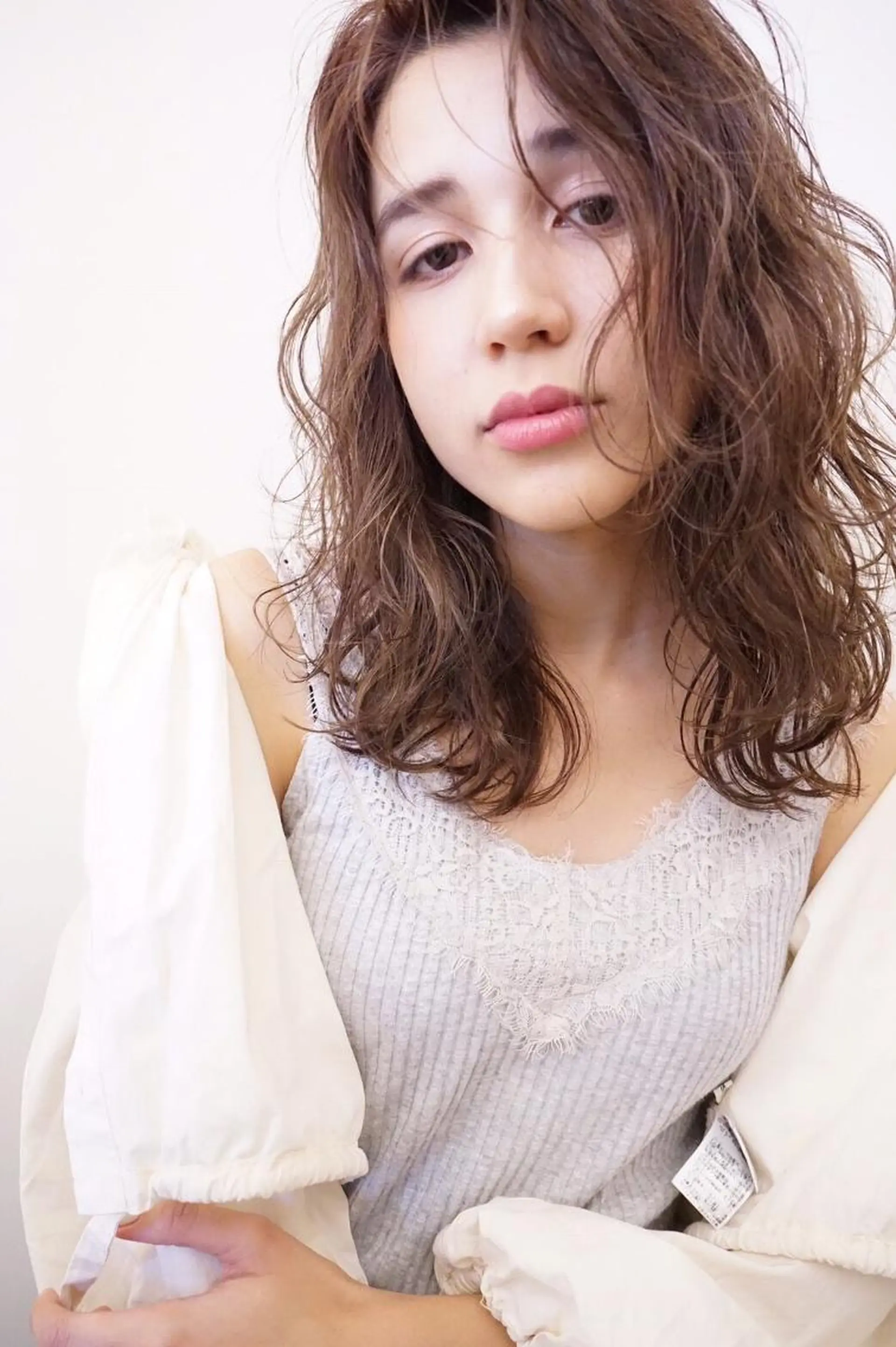 ミディアム カラー パーマ 山下 直人のヘアスタイル