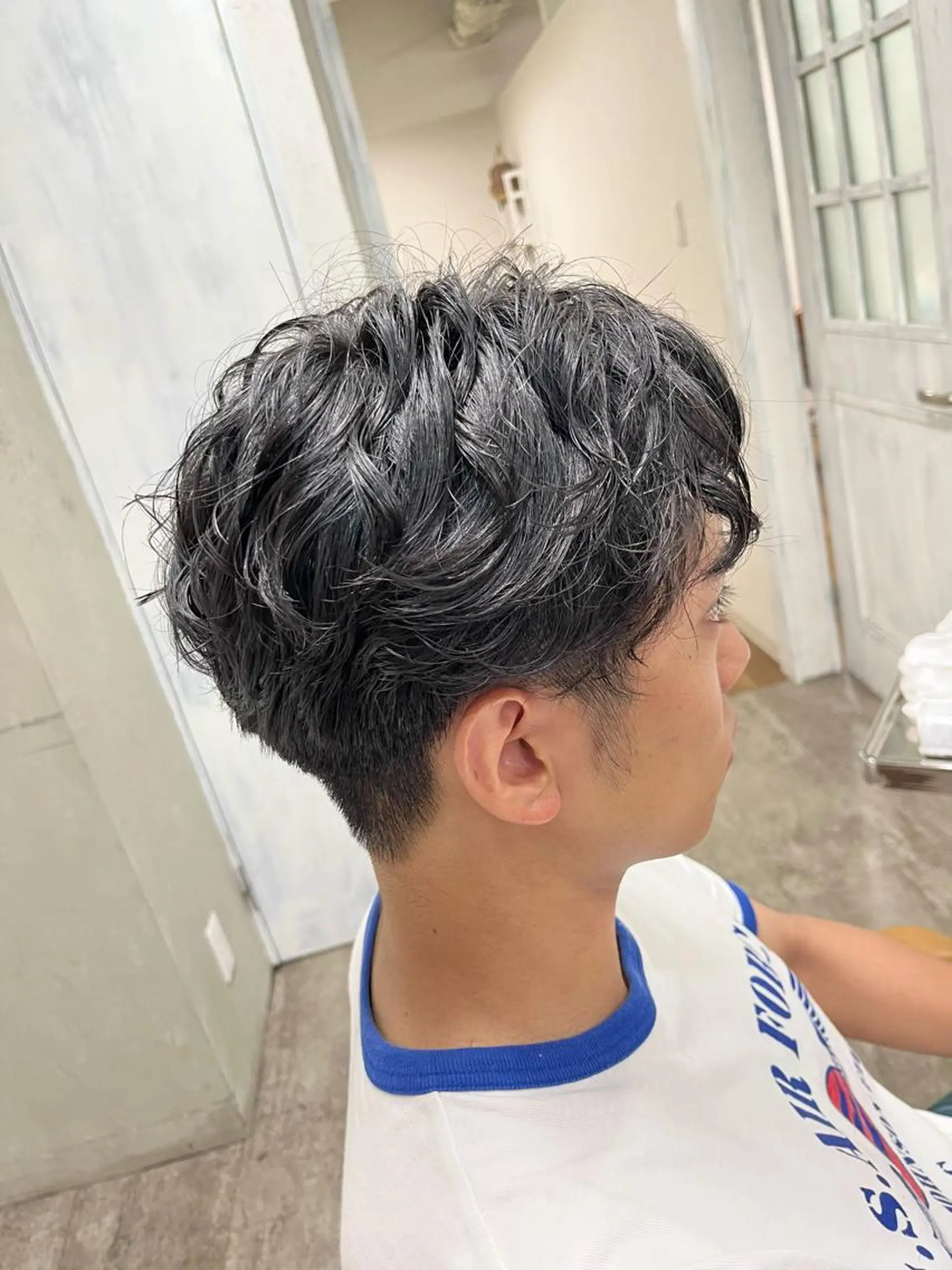 パーマ メンズ カット パーマ 💜メンズカット＆パ ーマ💜Sakuraのヘアスタイル
