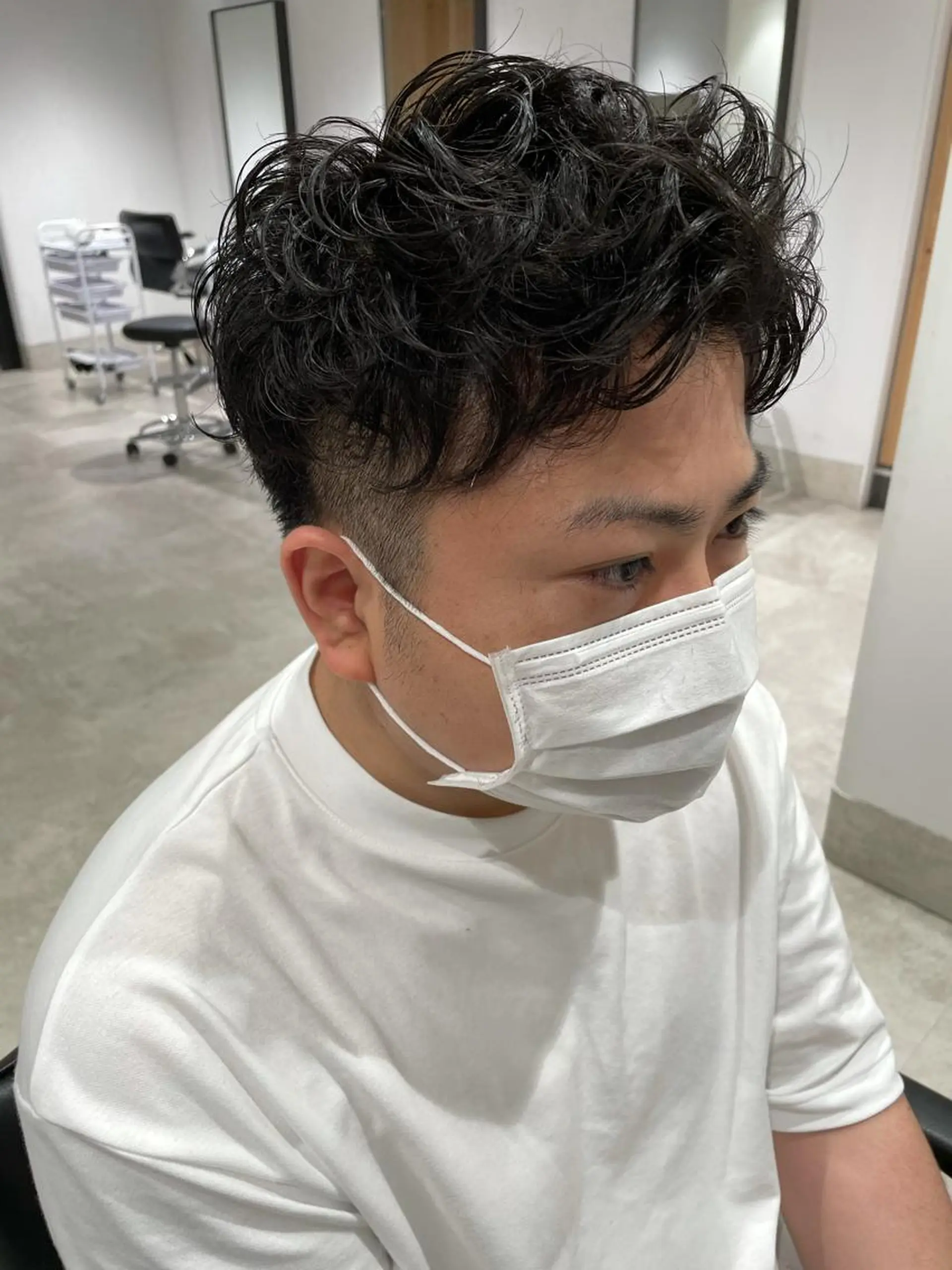 ショート カラー パーマ ヘアアレンジ メンズ パーソナルカラー合わ せたカラー🤍なつみのヘアスタイル