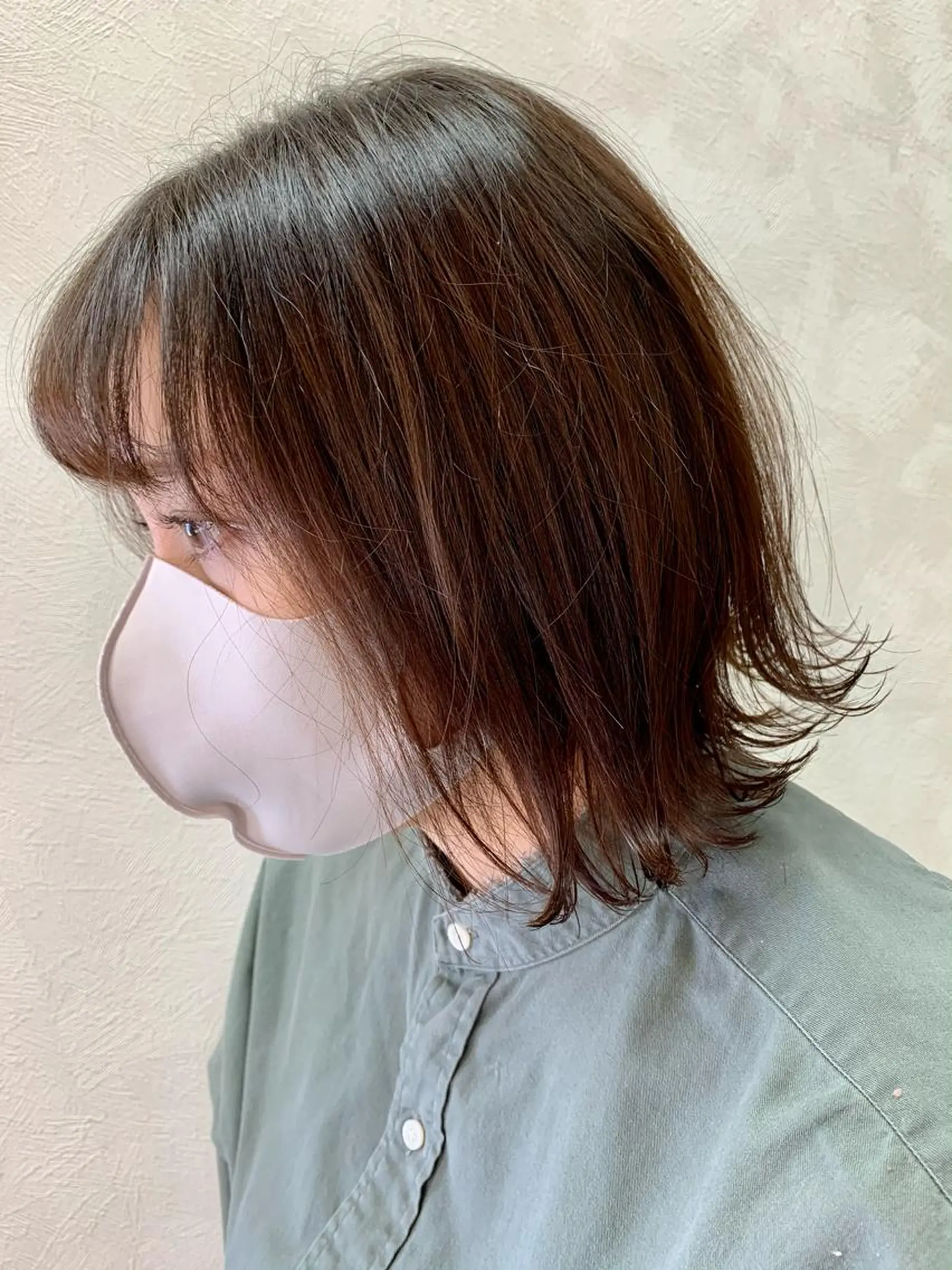 ショート 外ハネヘア カット ヘアカラー トリートメント 加藤（旧姓　今竹） 遥花のヘアスタイル