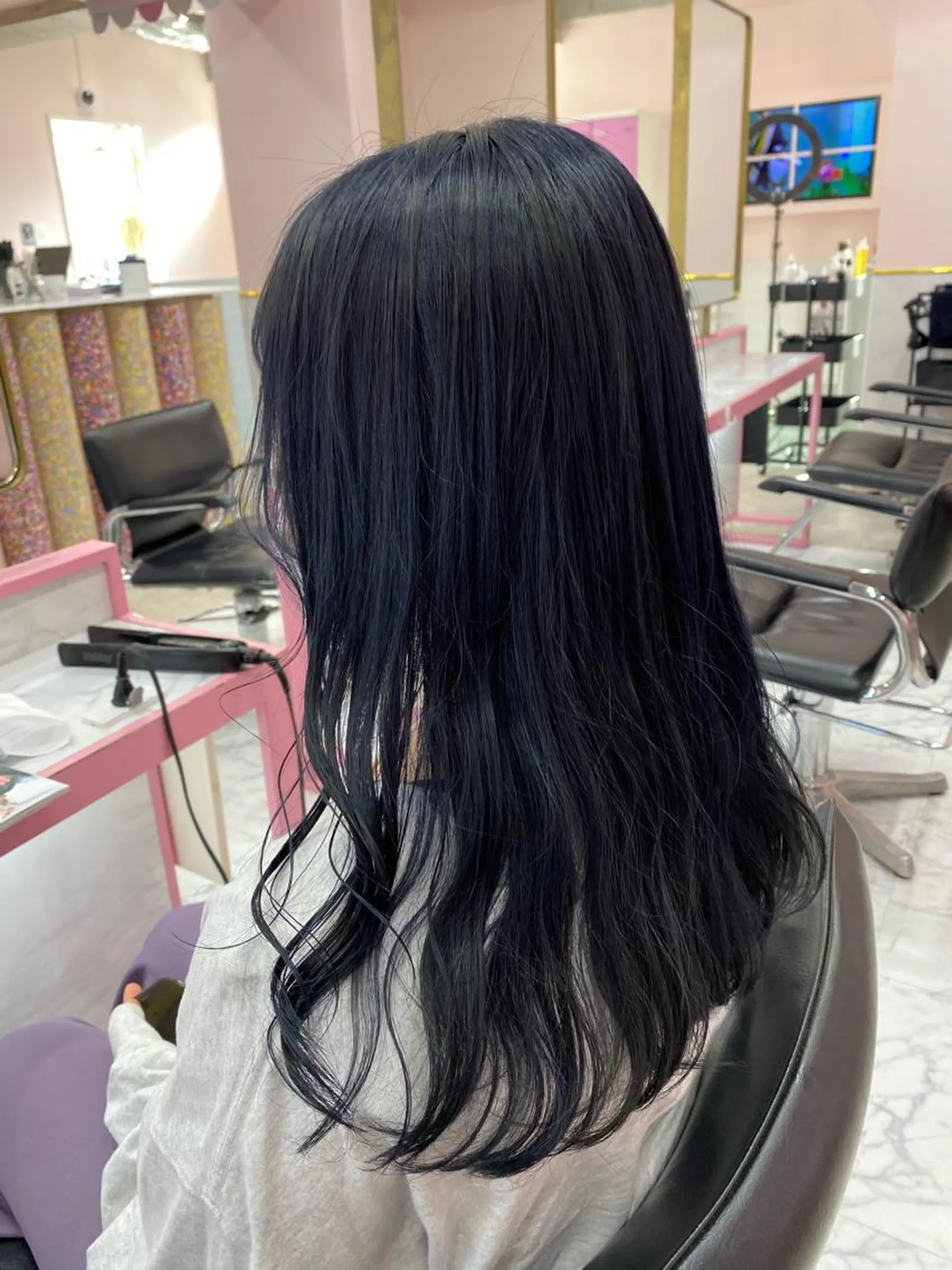 セミロング カラー ヘアアレンジ ヘアカラー SALOWIN横浜所属・𓍯韓国style/ 髪質改善𓍯中村和希のヘアスタイル