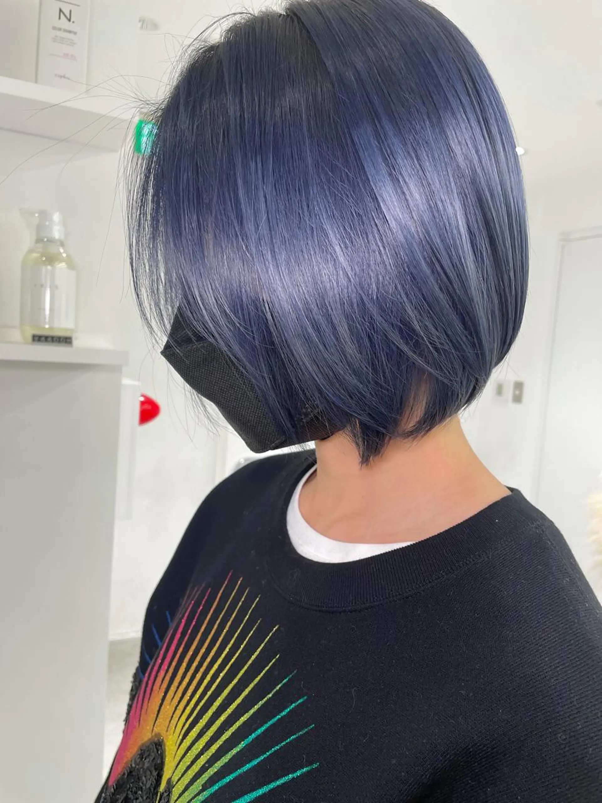ショート カラー アディクシーカラー バレイヤージュ ベージュカラー ブリーチ ケアブリーチ ito. ブリーチ/髪質改善のヘアスタイル