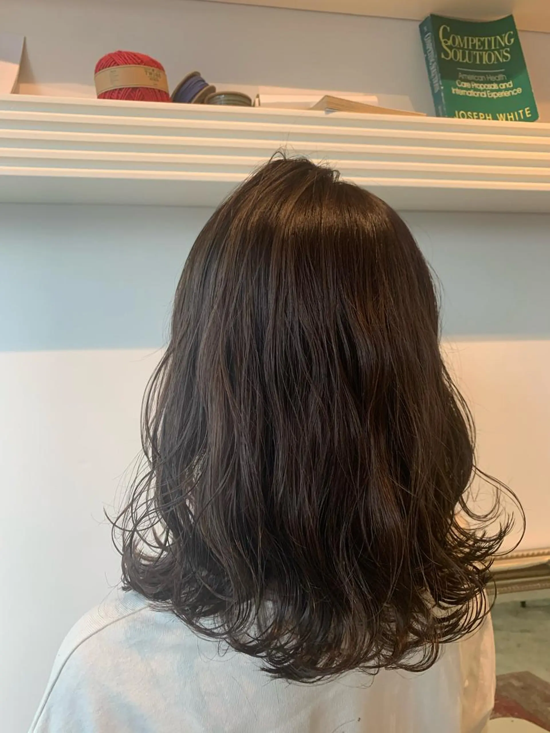 セミロング カット ヘアカラー トリートメント ヘッドスパ ヘアセット 山口 竣也のヘアスタイル