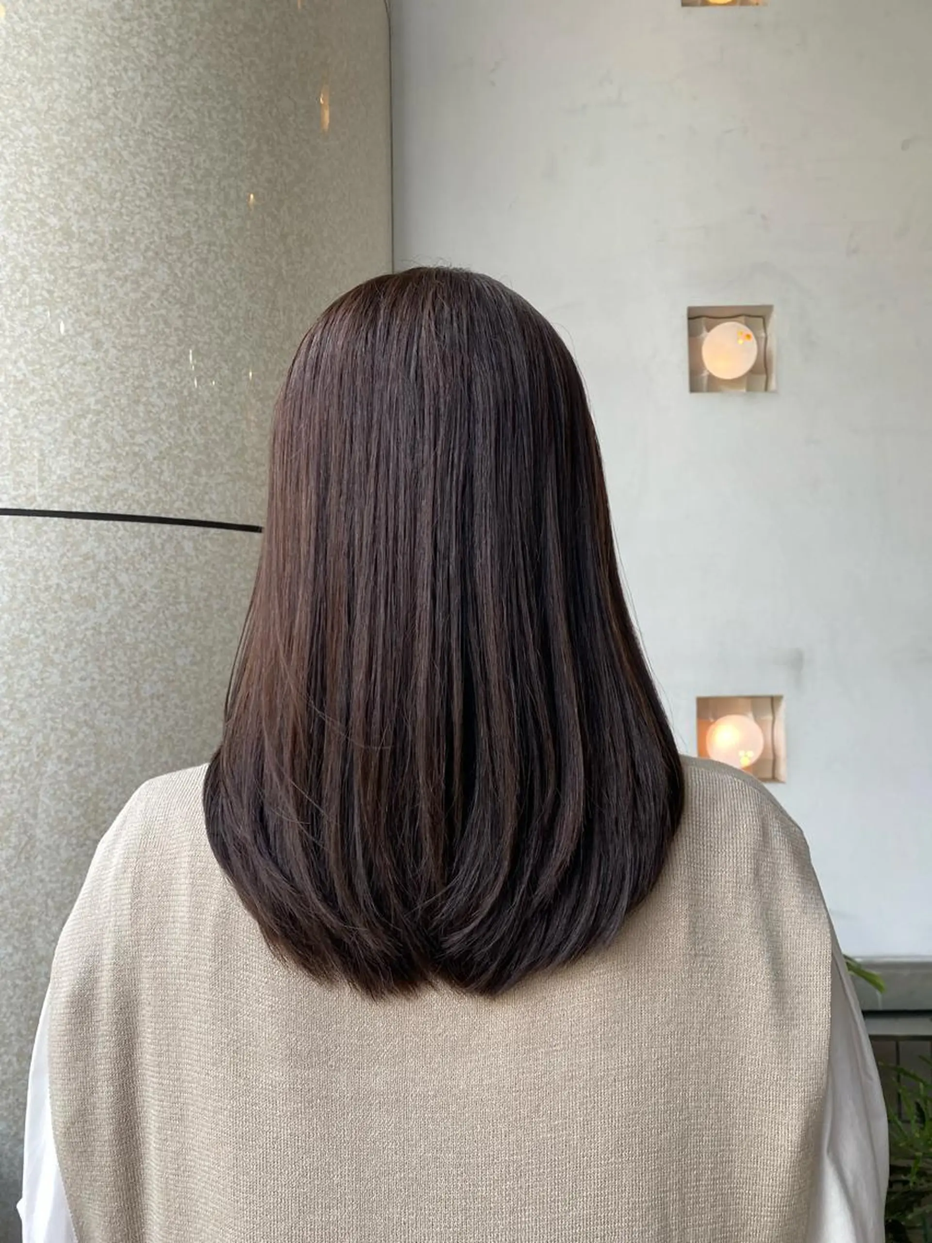 ミディアム カラー グレージュ 髪質改善 ヘアカラー トリートメント 統括マネージャー/ 髪のドクター/前原悟のヘアスタイル