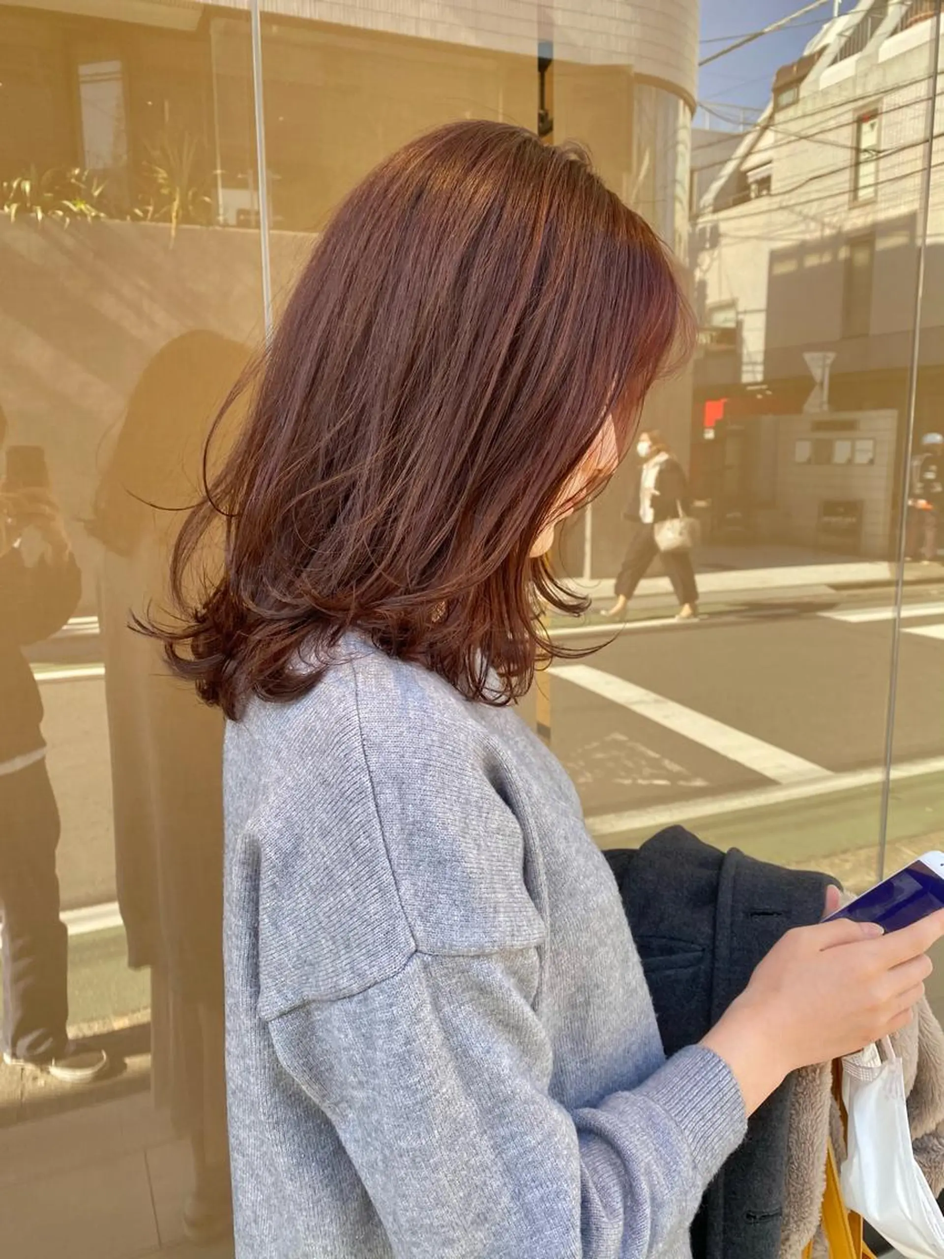 セミロング カラー セミロングパーマ アッシュ ブリーチ ケアブリーチ 透明感カラー カット ヘアカラー トリートメント シェアサロン　salowin所属・✨ブリーチなし透明感 カラー🥇ユースケのヘアスタイル