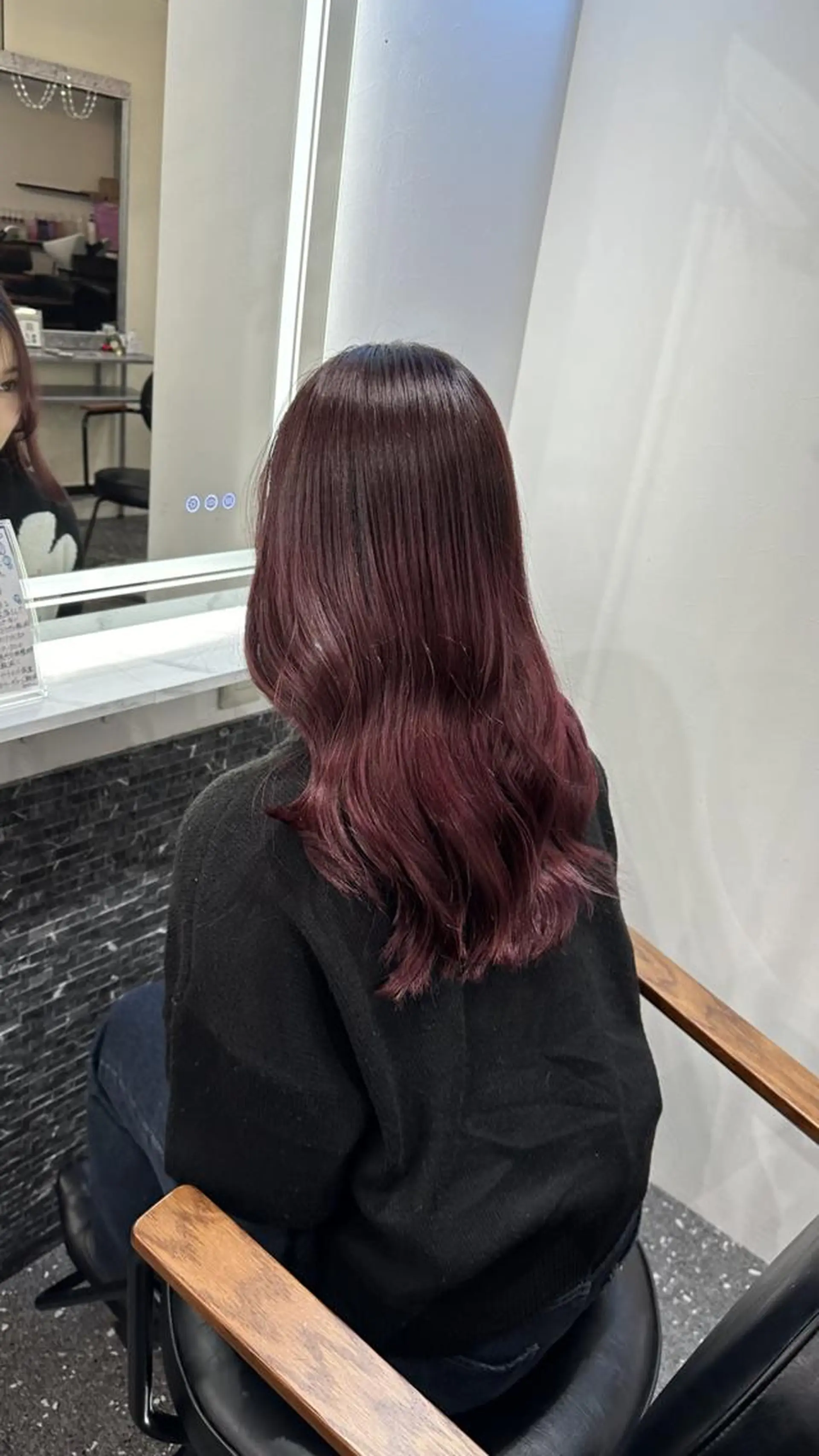 ロング カット ヘアカラー トリートメント 韓国風レイヤー🗝要 暗透カラー📓吉祥寺のヘアスタイル