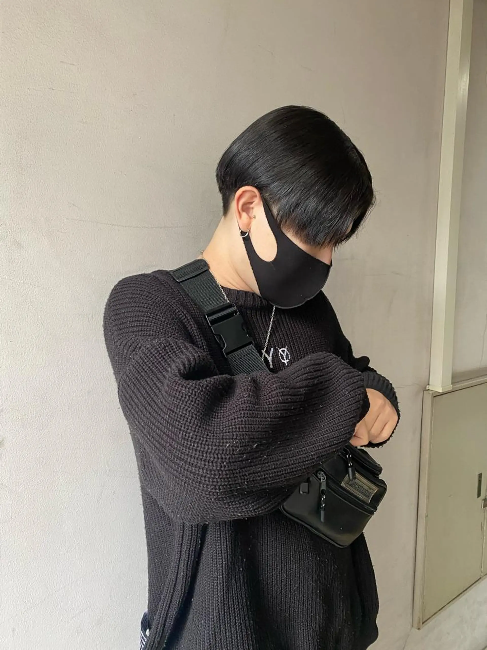 メンズ カット yumeka🩶ボブ 暖色/透け感カラーのヘアスタイル