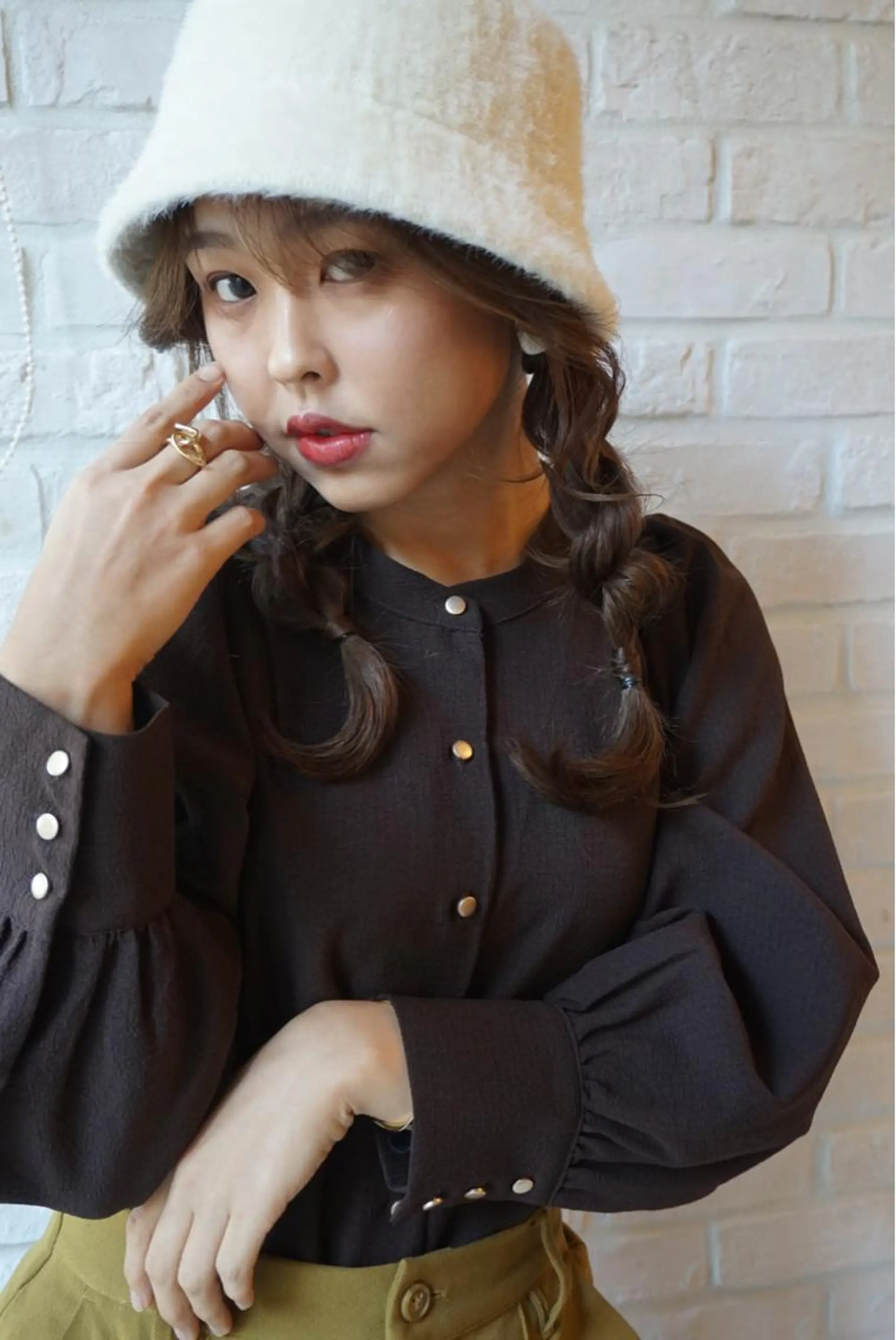 セミロング ヘアアレンジ 飯塚 沙衣のヘアスタイル