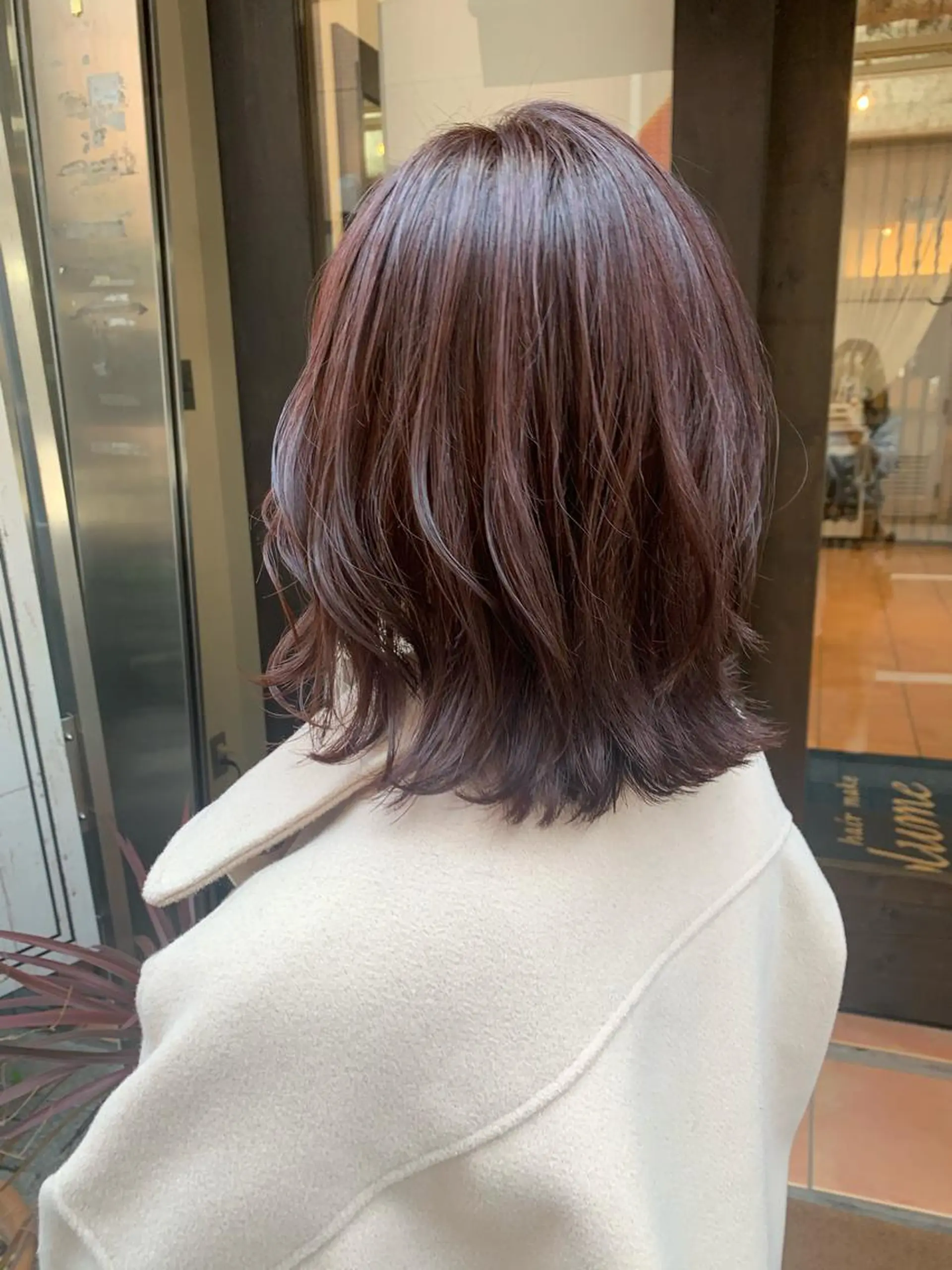 ミディアム カラー レッドカラー ヘアカラー ayaka 大宮のヘアスタイル