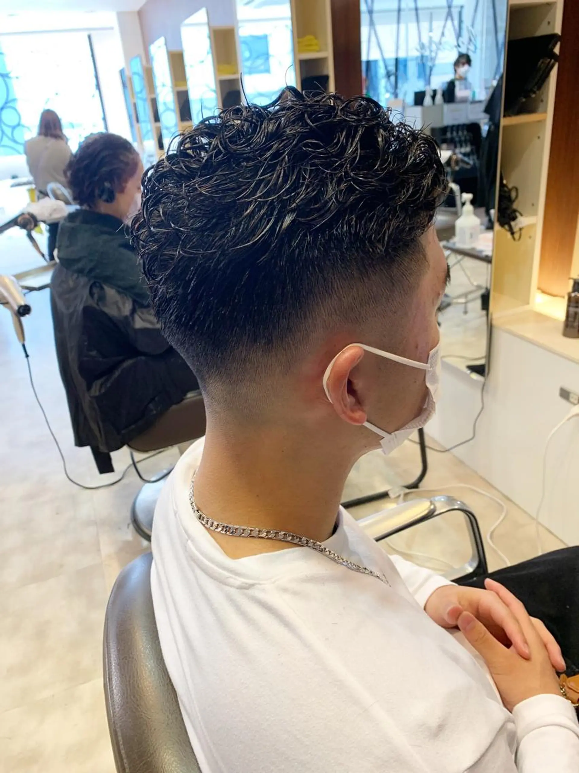 ショート メンズ メンズパーマ/難波/ 心斎橋　室園亮佑のヘアスタイル