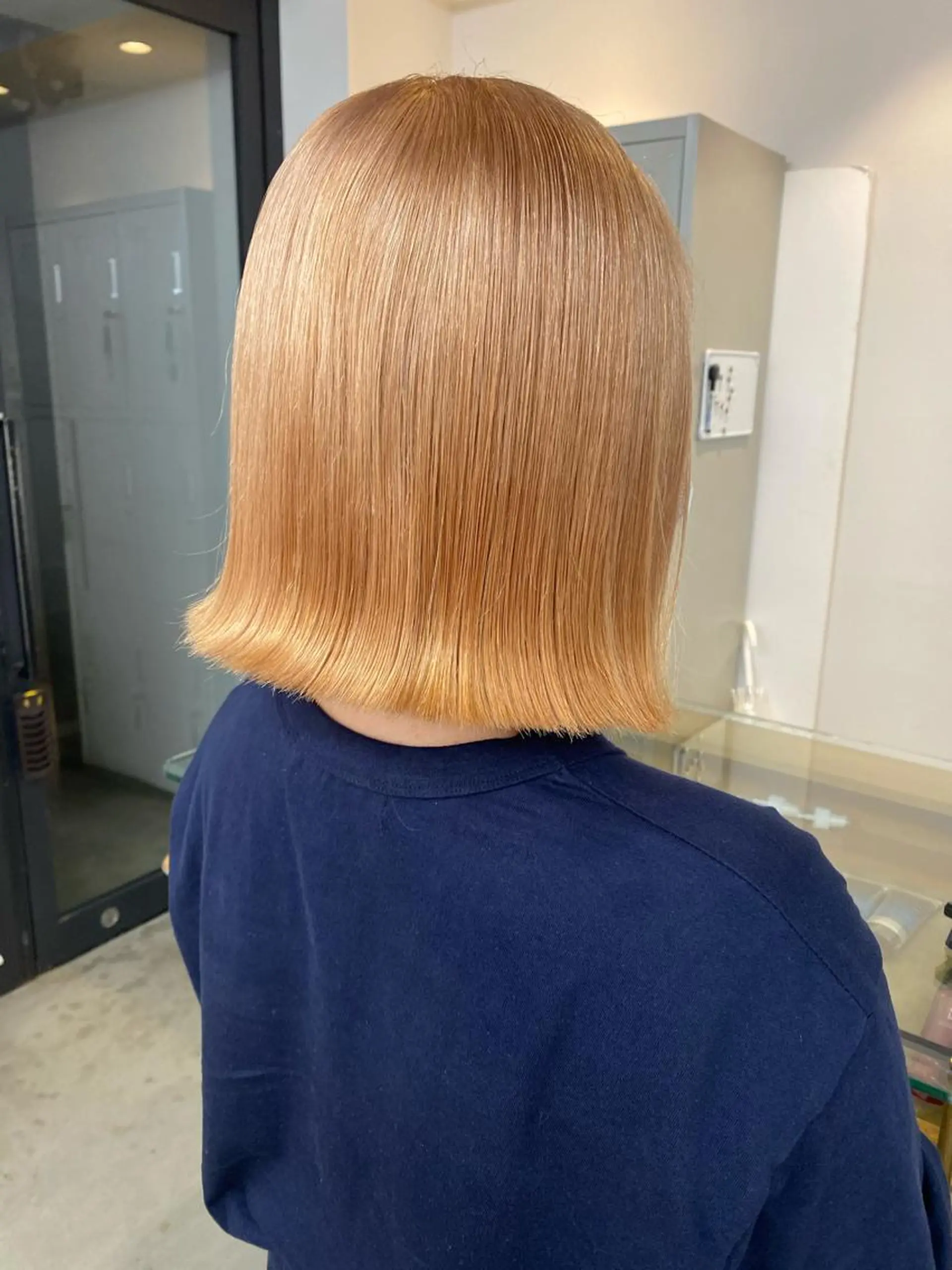 ミディアム カラー オレンジ tomoe 艶カラー💗🪽のヘアスタイル