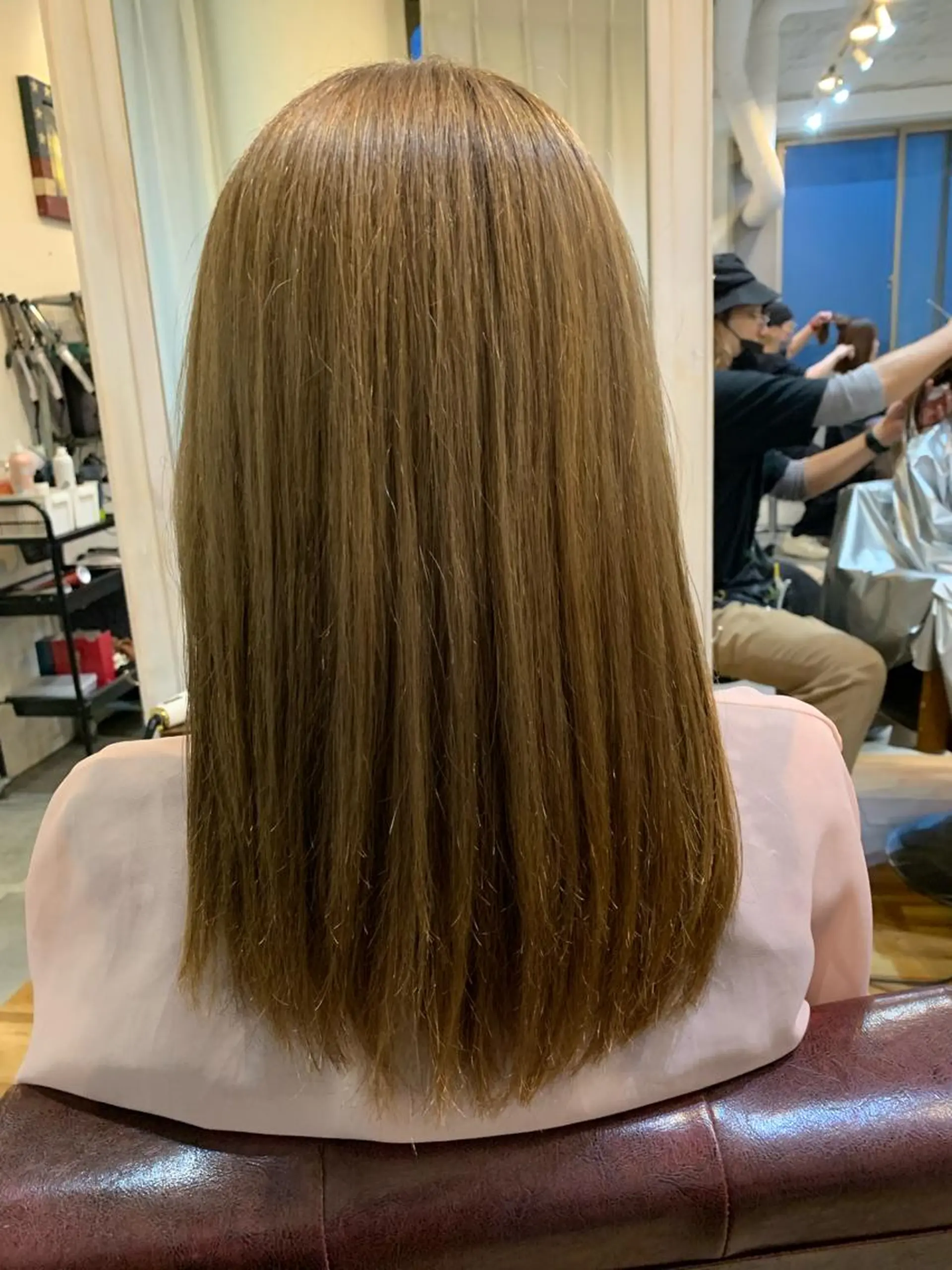 セミロング ヘアカラー CECIL hair なんば店所属・メンズパーマ 艶髪☆店長☆有馬のヘアスタイル