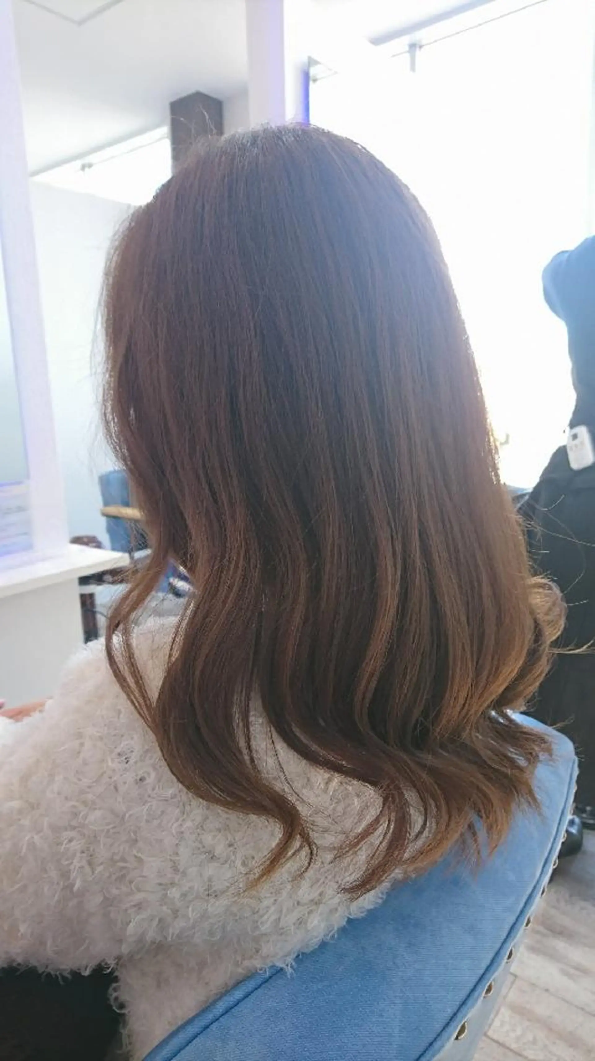 ロング カラー バレイヤージュ ブリーチ ブリーチなしカラー レイヤーカット 中嶌 健一のヘアスタイル