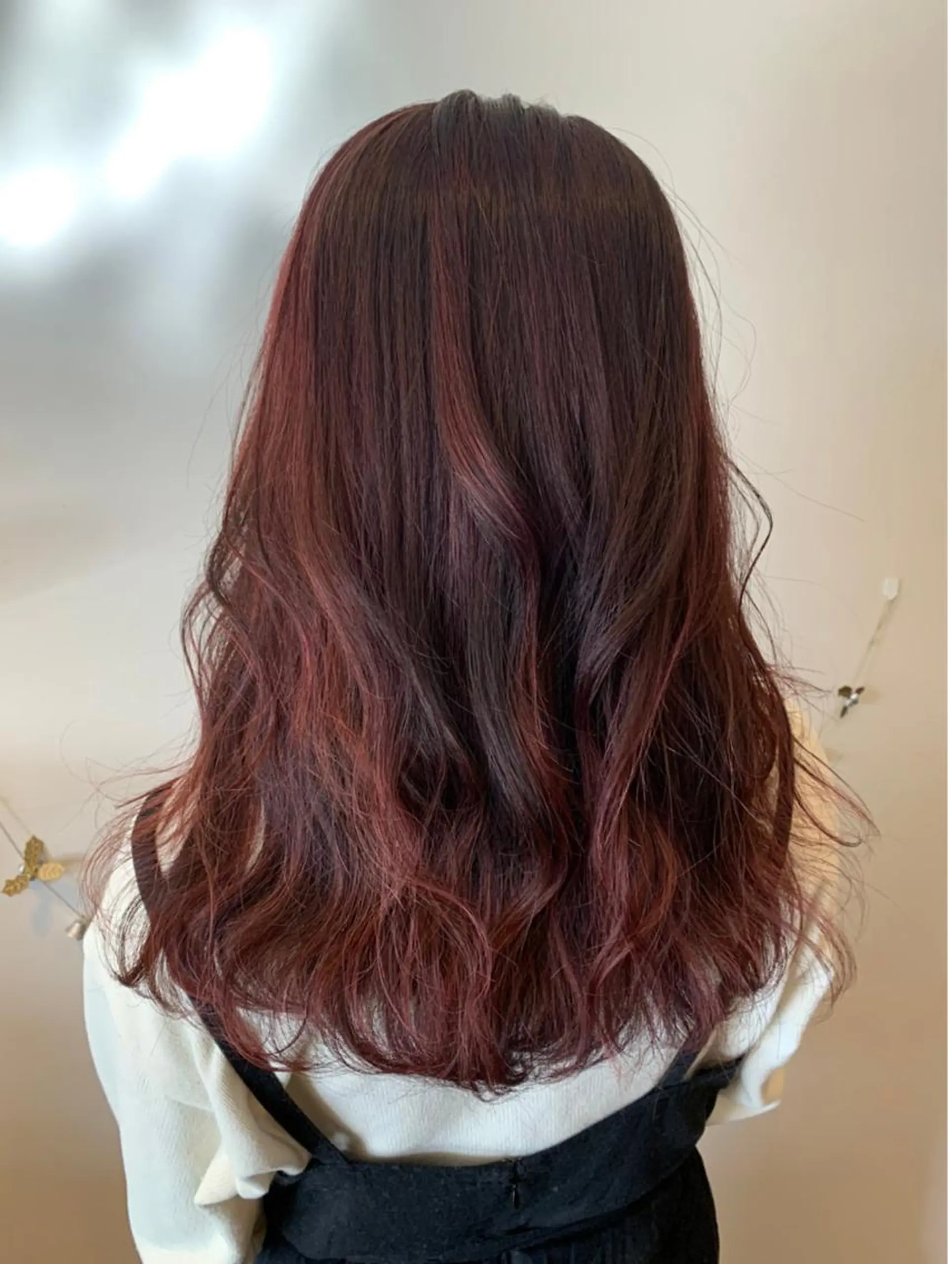 セミロング カラー 韓国風・ブリーチなし ・あり後藤　一斗のヘアスタイル
