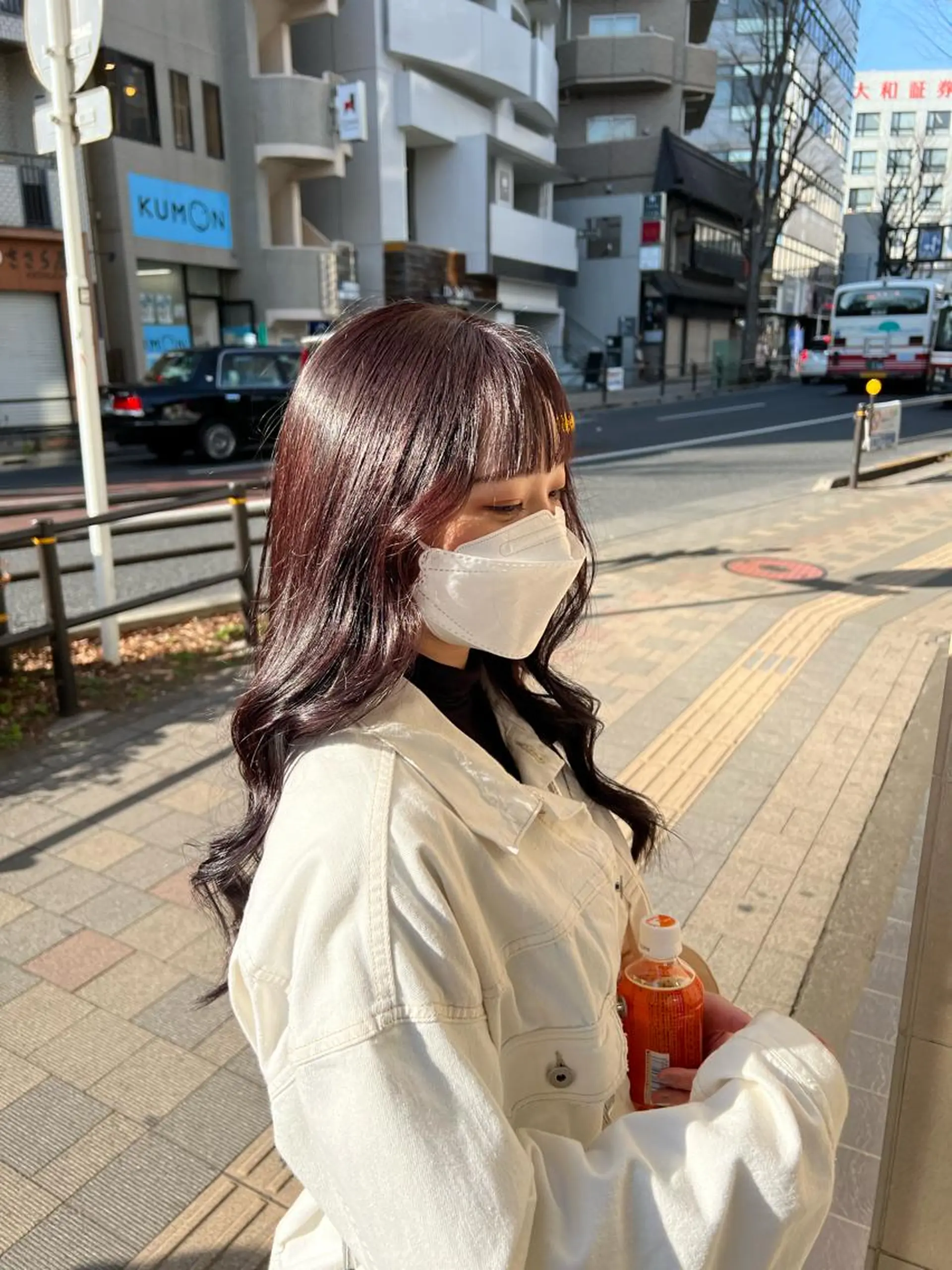ロング カラー 韓国ネイル🤎 ワンホン🩷くれはのネイルデザイン