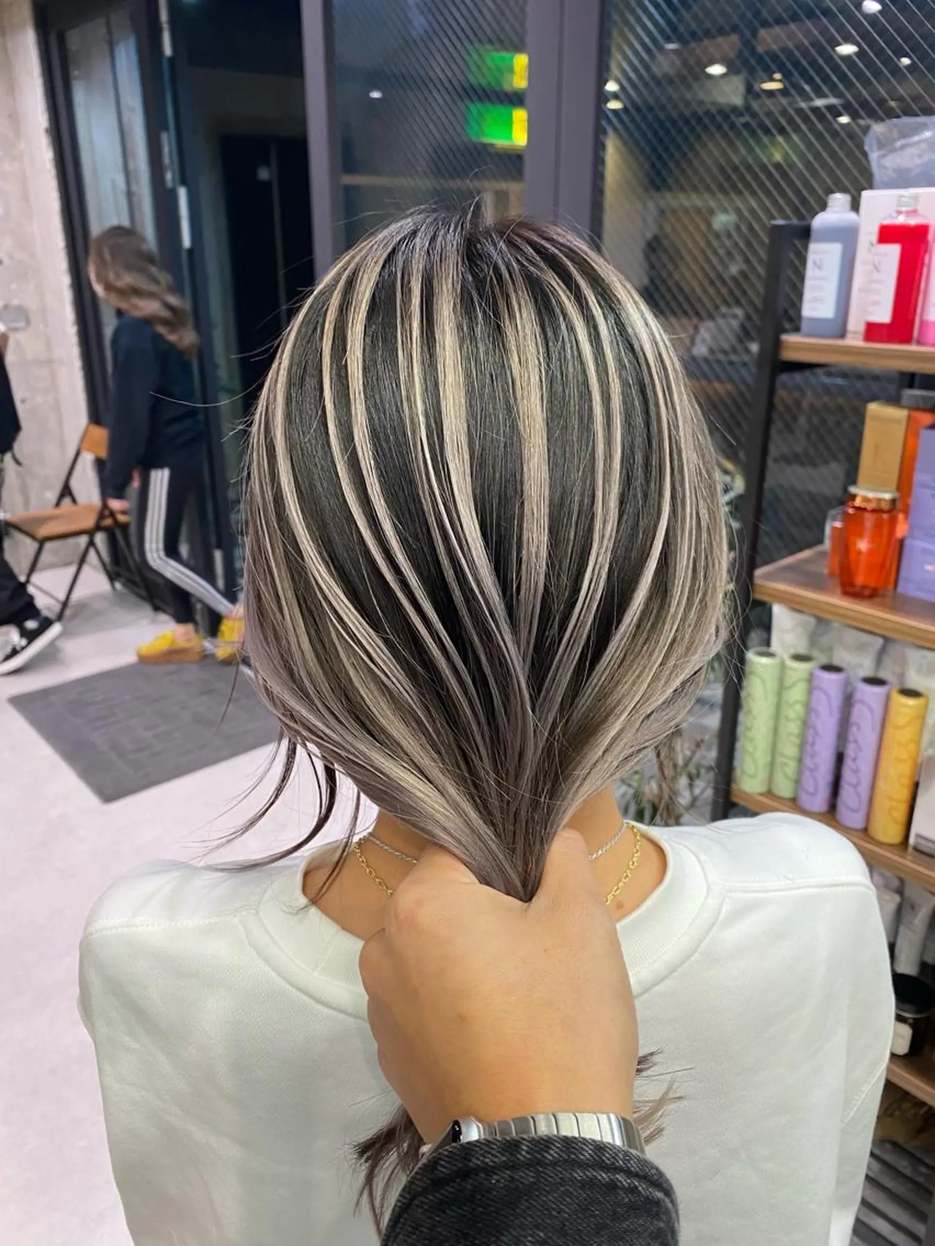 ロング カラー バレイヤージュ レイヤーカット ヘアカラー トリートメント 🌈透明感カラー ✨松田龍也🌈のヘアスタイル