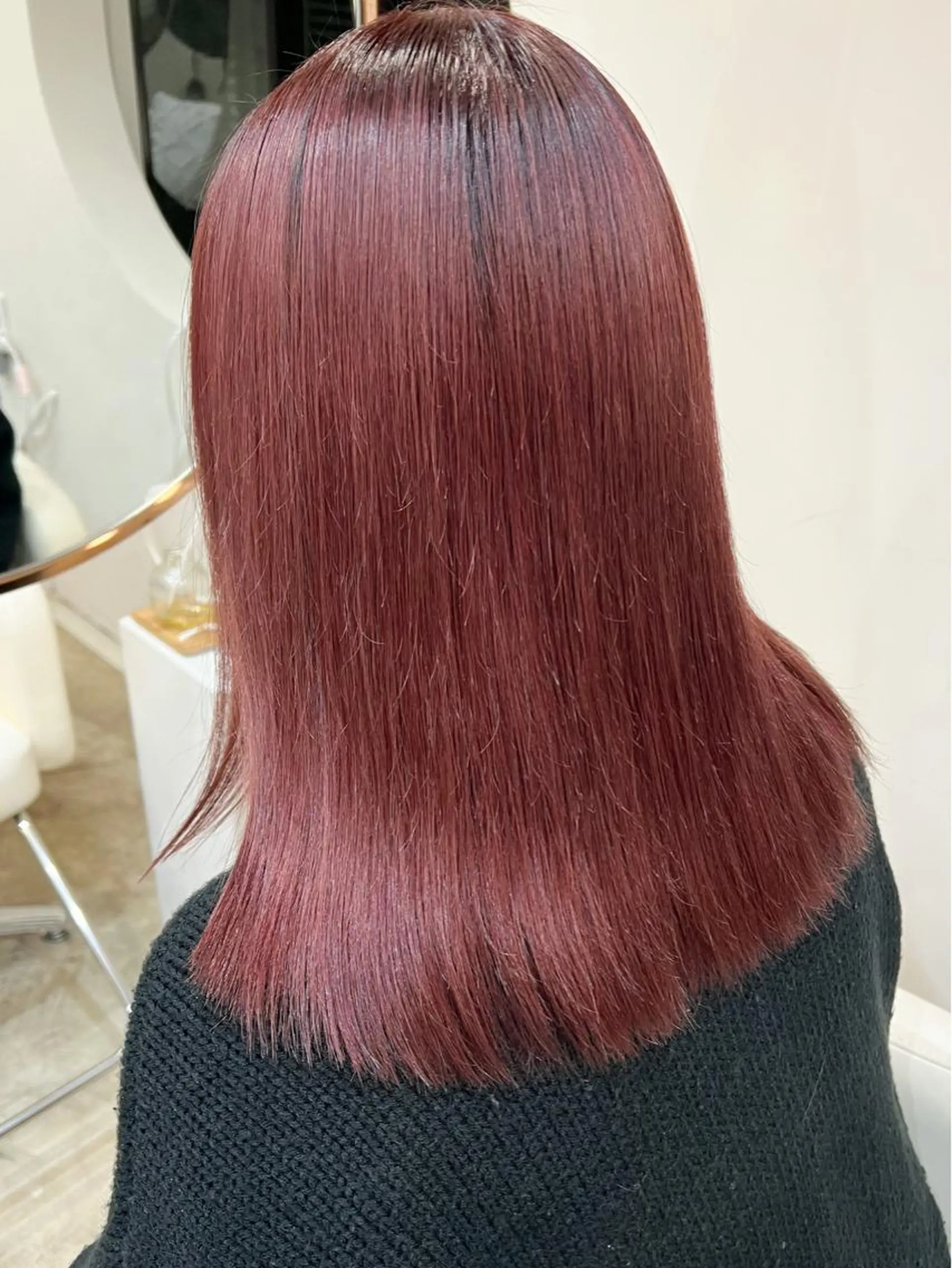 セミロング カラー アッシュ ベージュカラー 透明感カラー 髪質改善 韓国風ヘア ✨髪質改善特化✨ kyousukeのヘアスタイル