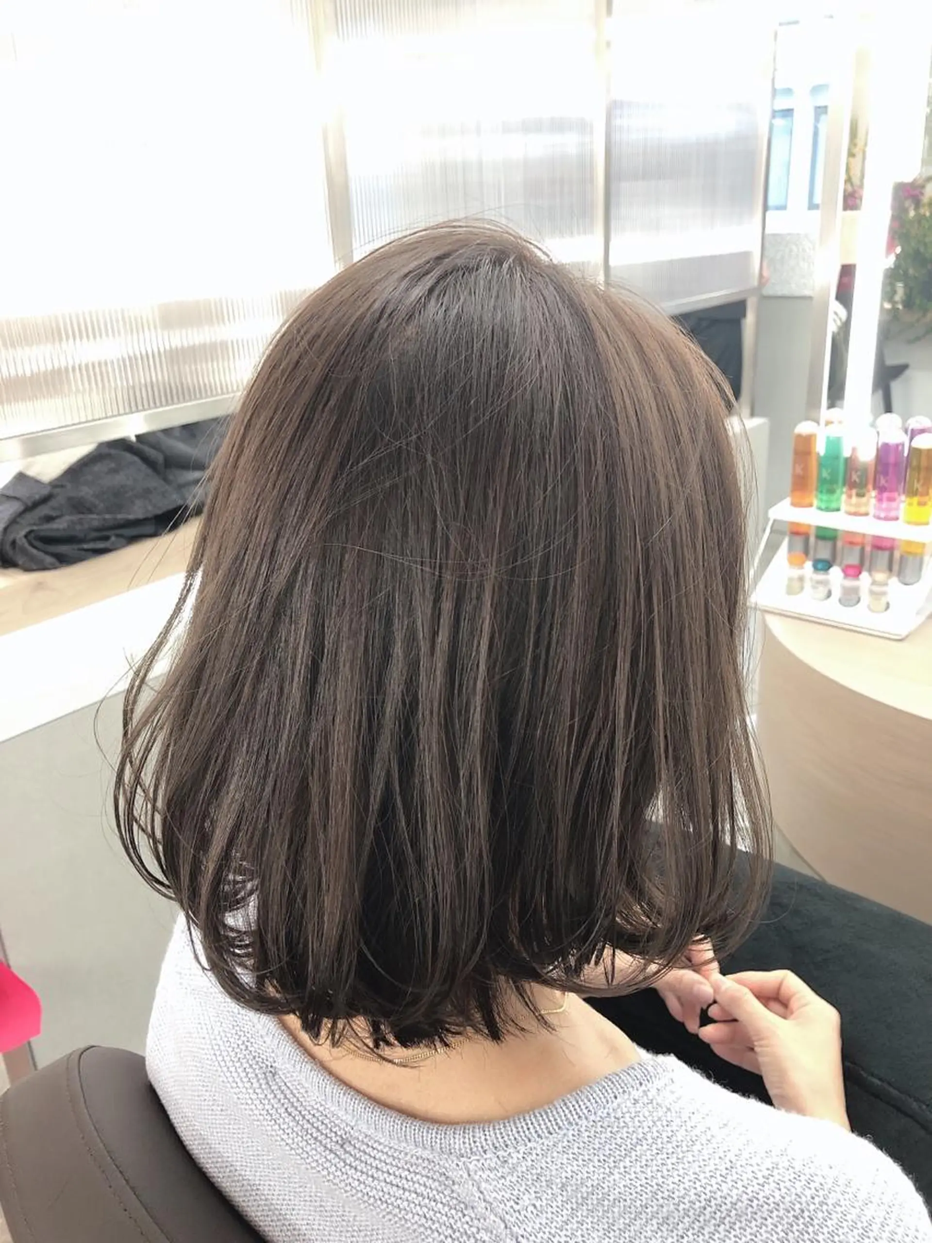ミディアム ボブ デザインカット トリートメント 【愛され小顔カット】 YOSHIKIヘアのヘアスタイル