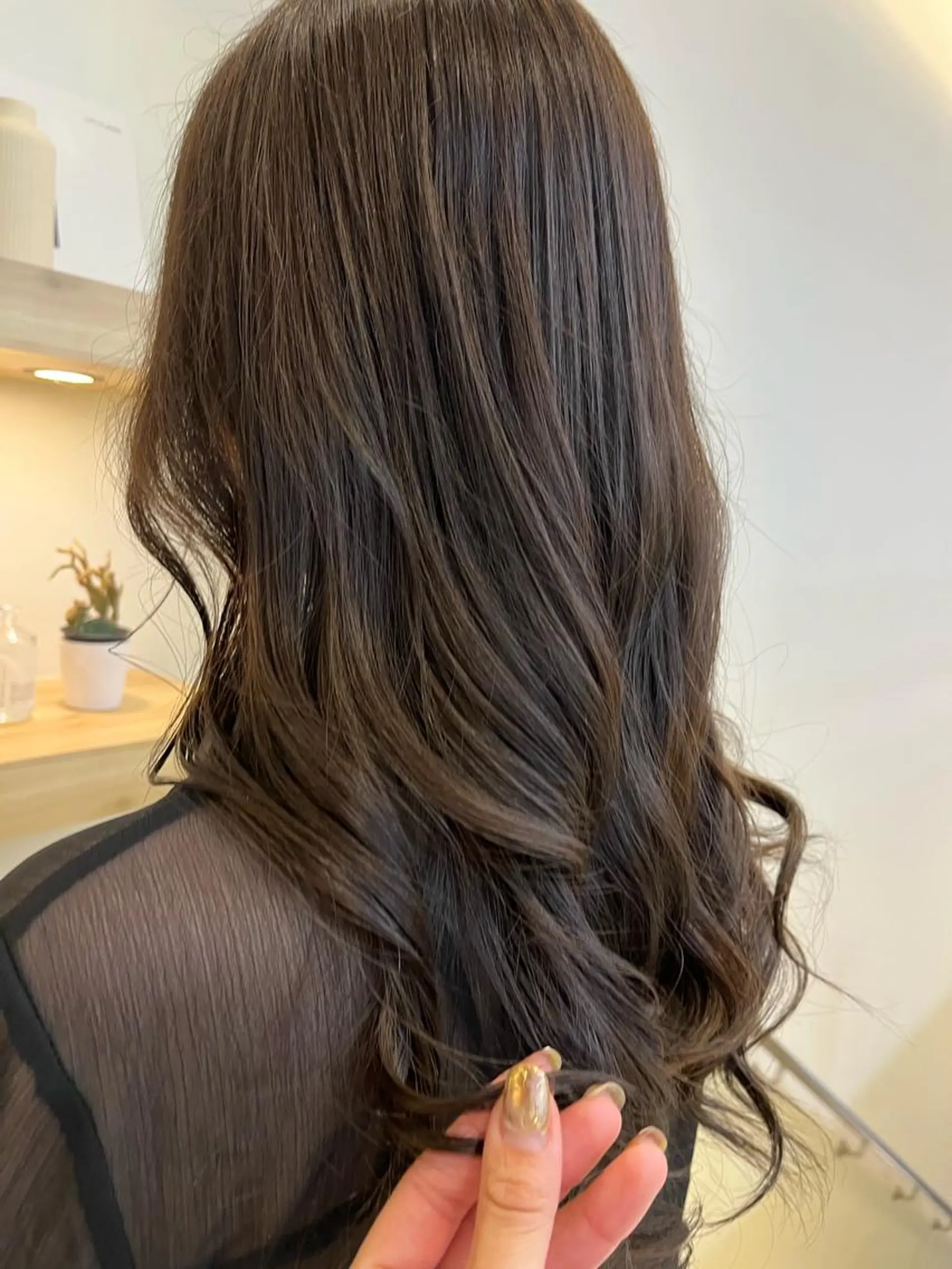 ロング カット トリートメント コテ巻き風パーマ🫧 麻尋のヘアスタイル