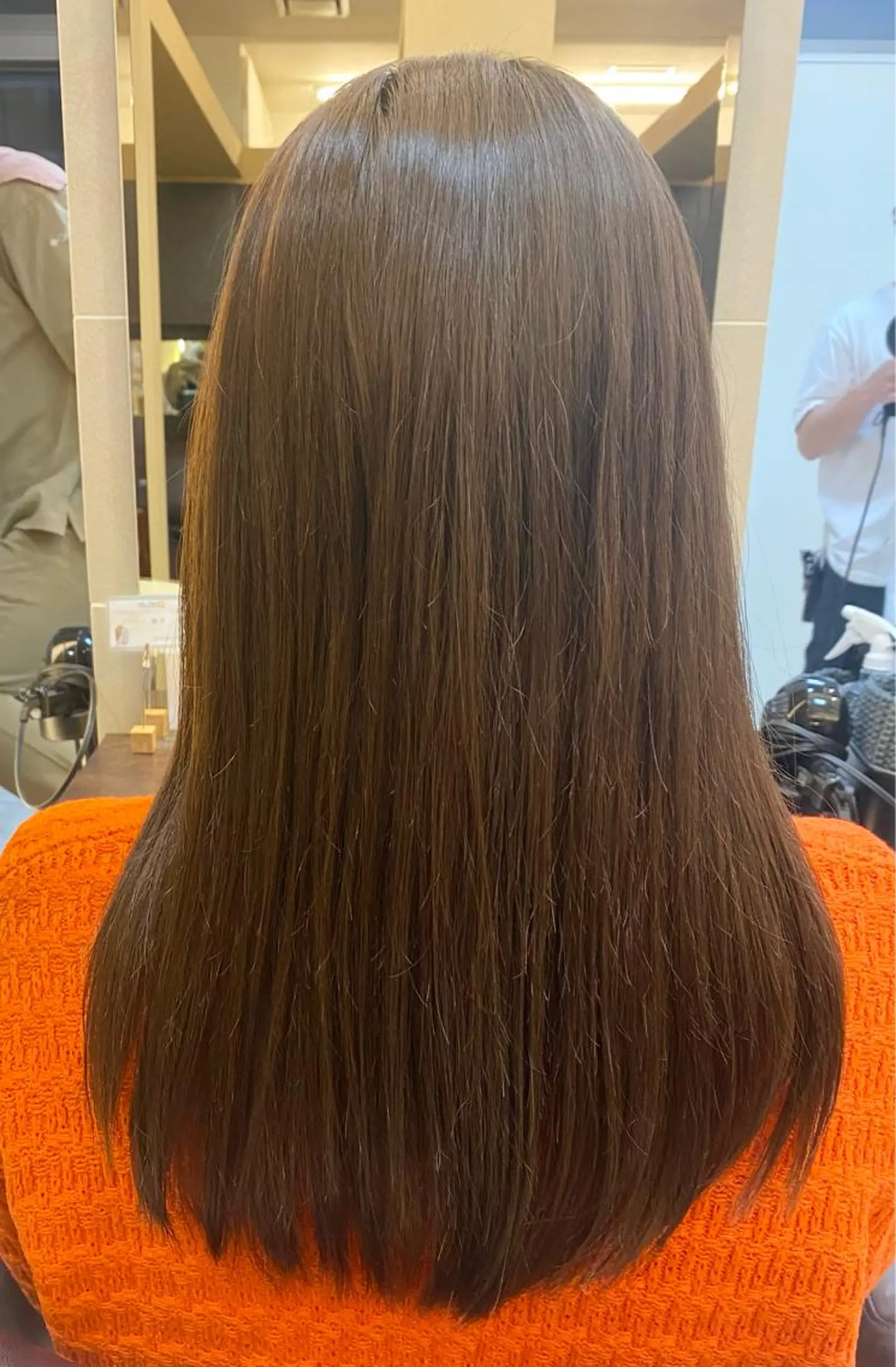 ロング カラー ブラウンカラー ショコラブラウン ヘアカラー トリートメント 🐰ツヤ感カラー🐰 ななこのヘアスタイル