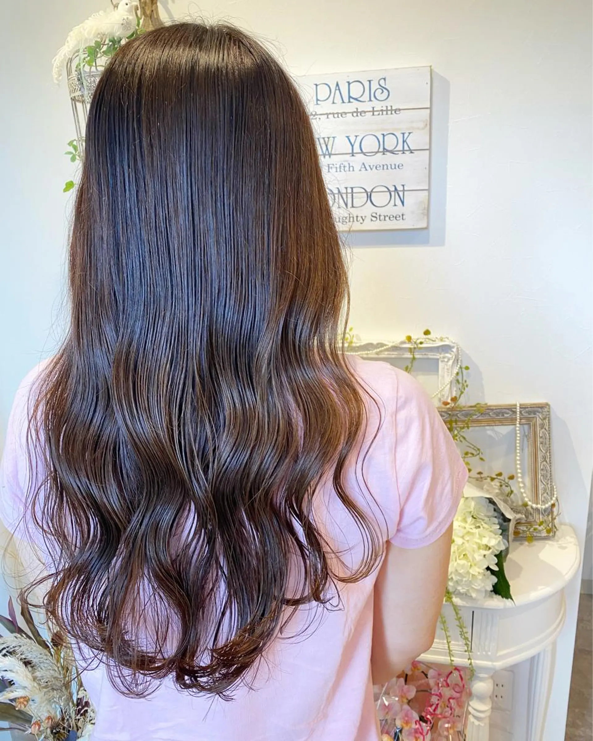 ロング カラー ロング トリートメント 荒木 ひろかのヘアスタイル