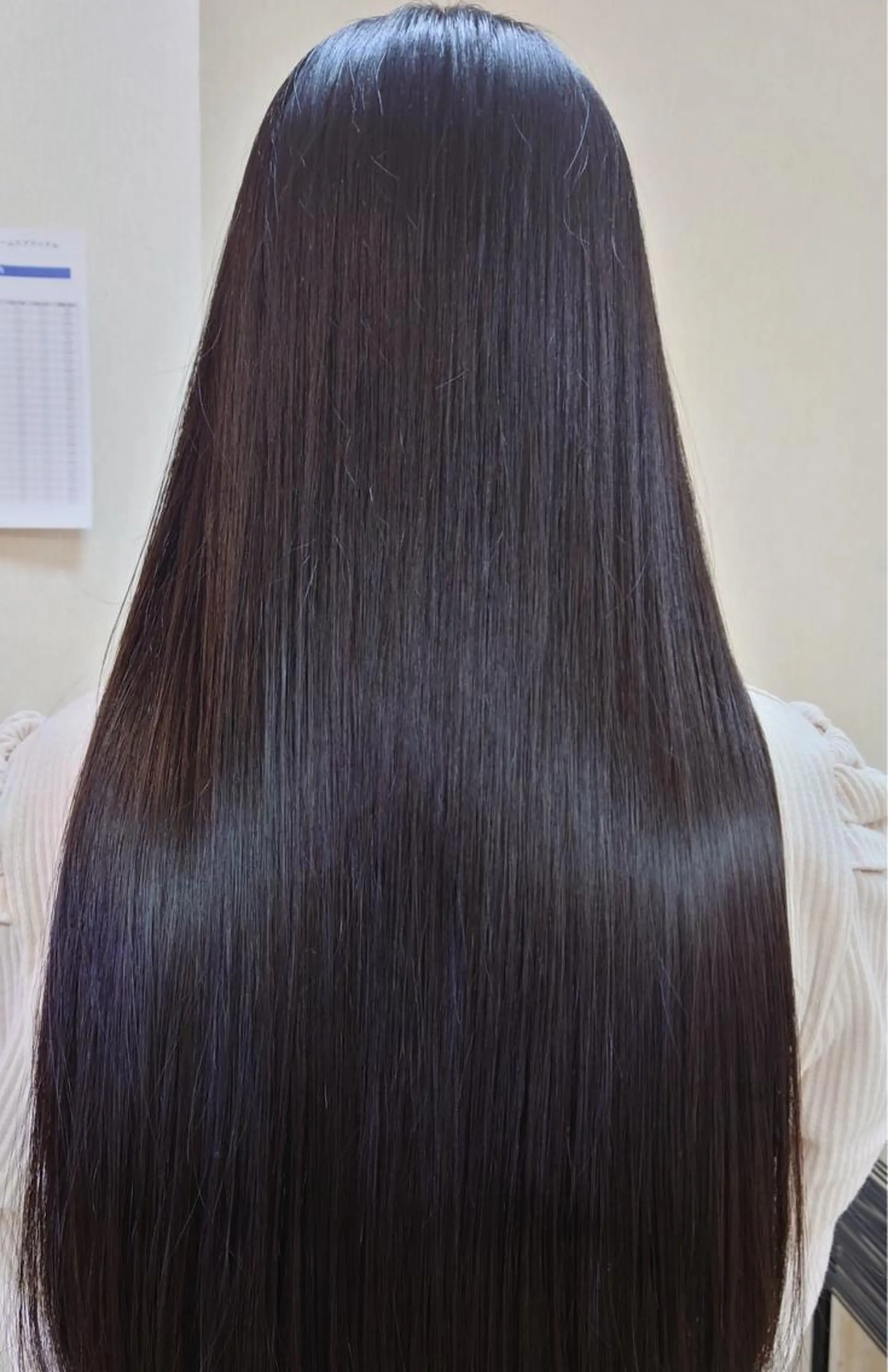 ロング 縮毛矯正 タニモト ミユキのヘアスタイル