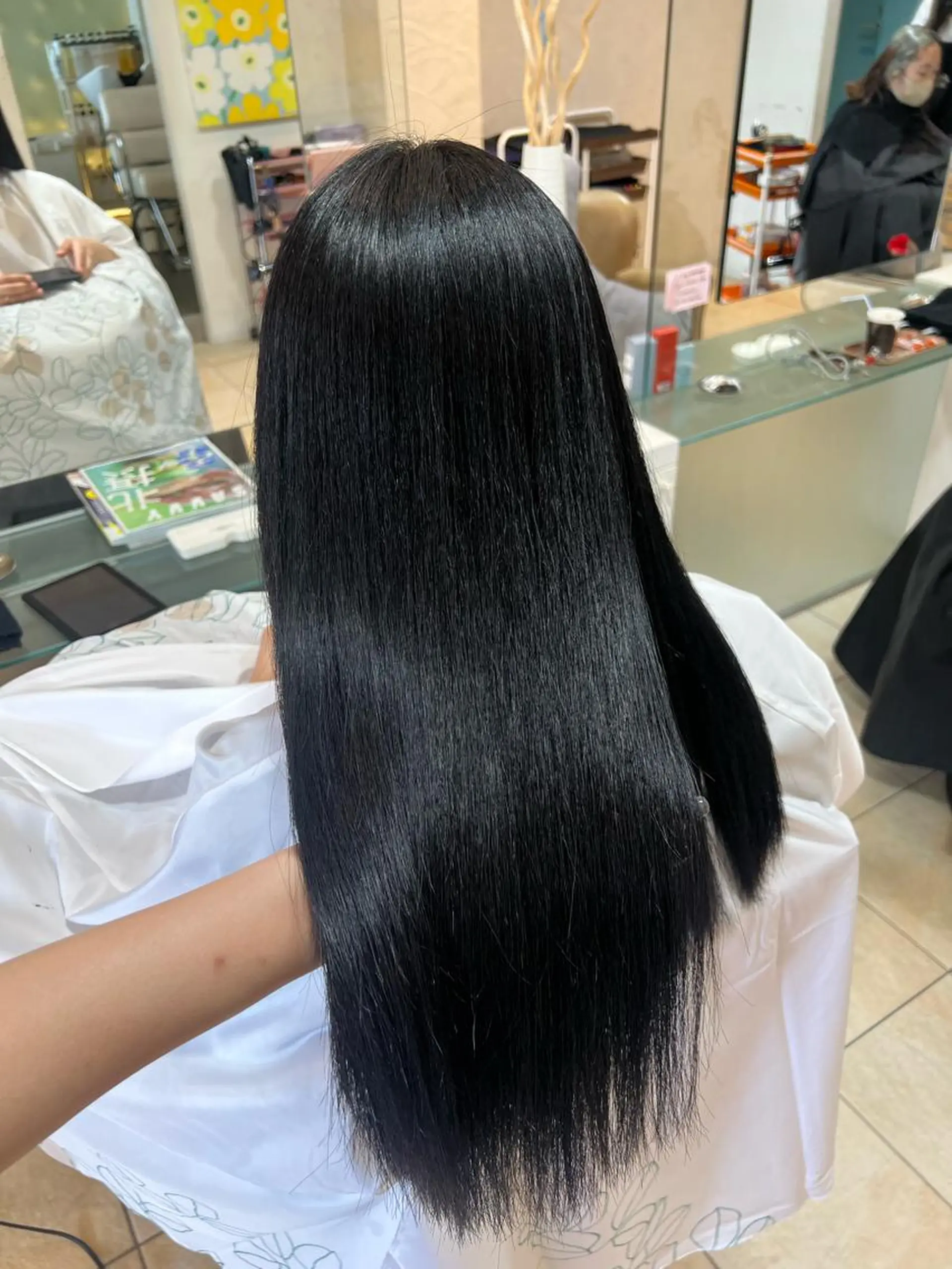 ロング カラー カット ヘアカラー トリートメント 竹添 有梨沙のヘアスタイル