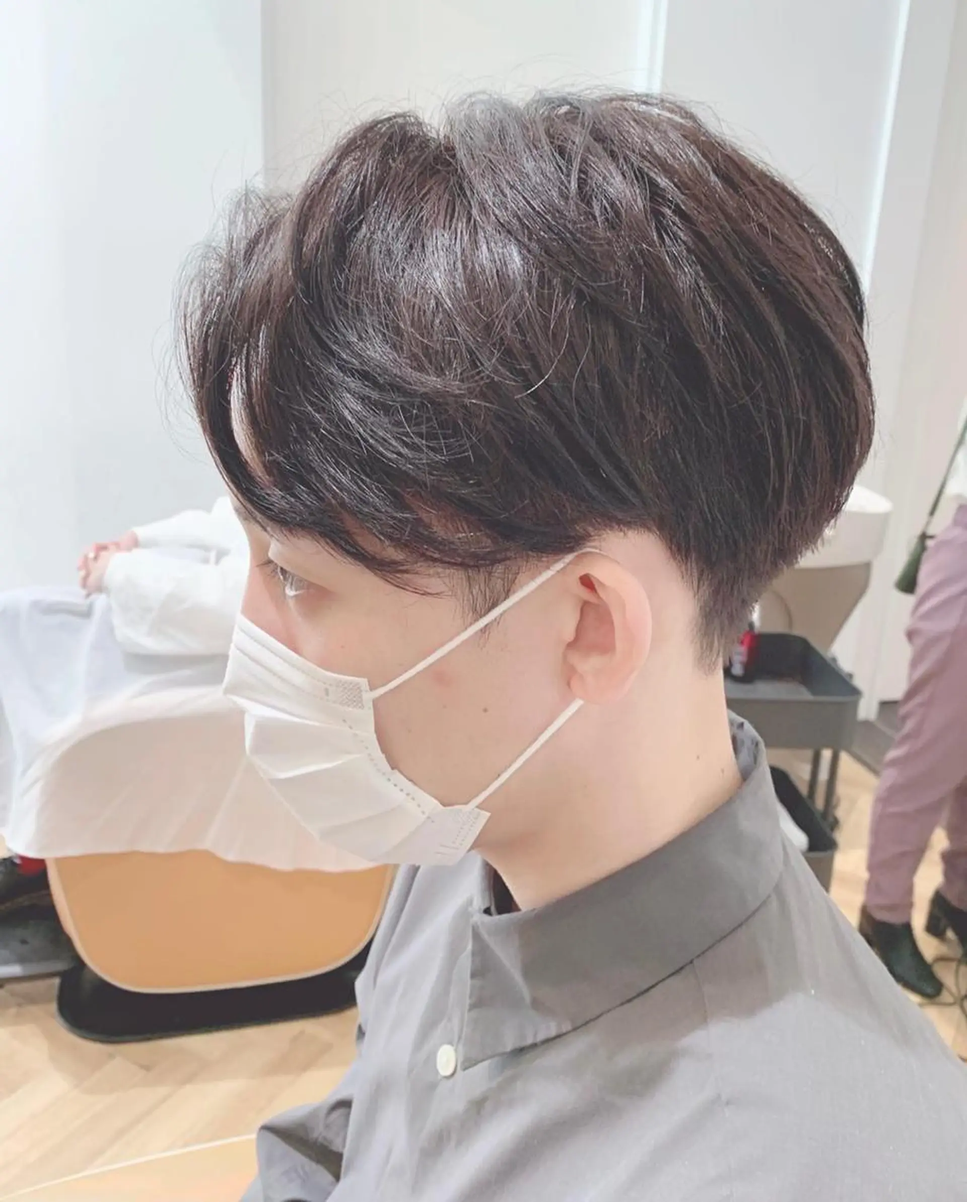 ショート カラー メンズ センターパート 学生(メンズ向け) メンズショート ツーブロック 刈り上げ 🌿ヤマグチ ユウキ🌿のヘアスタイル