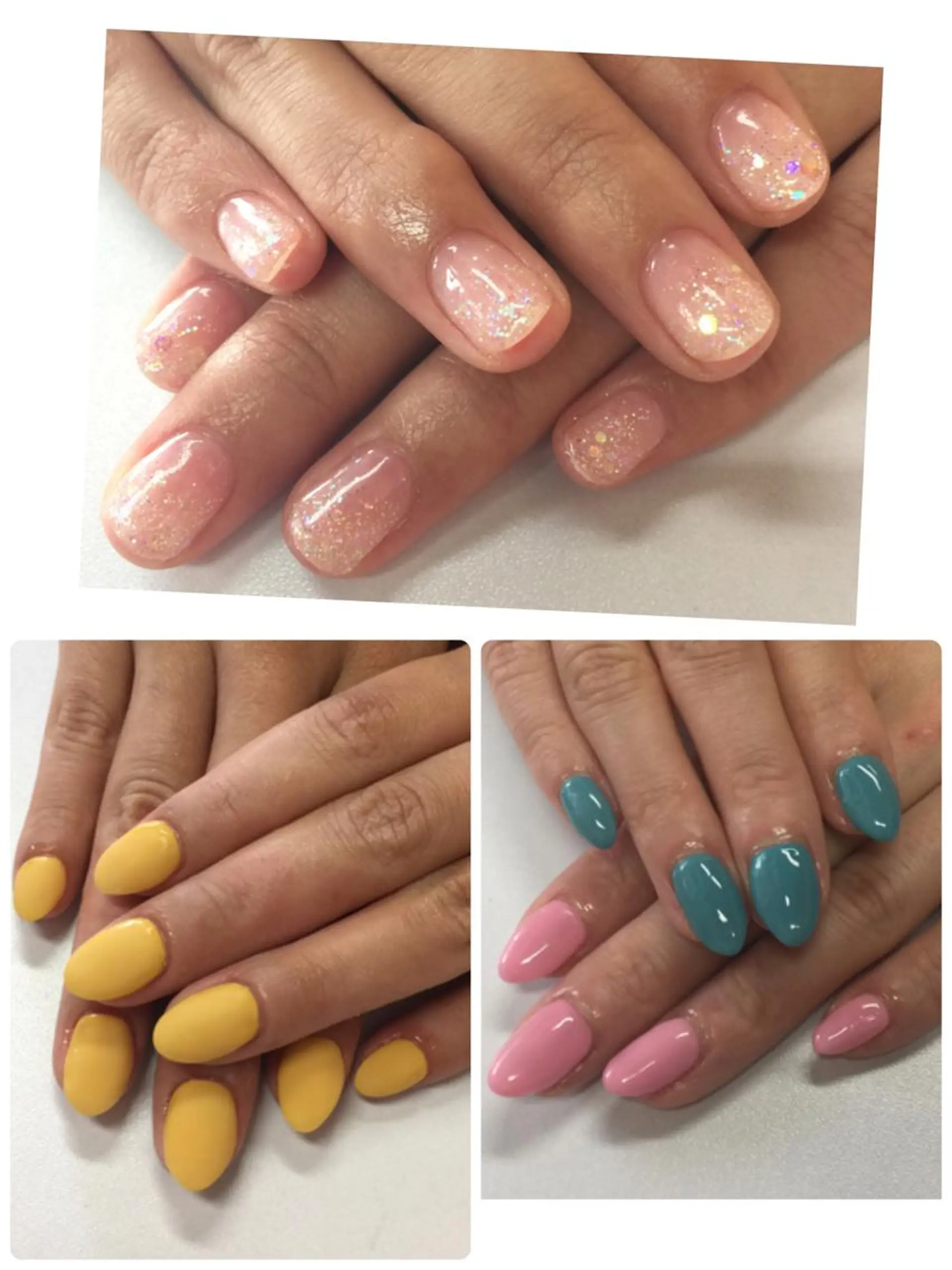 ネイル ラメ(グリッター) ラメグラデーション ワンカラーネイル シンプルネイル esNail&eye イーズネイル＆アイのネイルデザイン