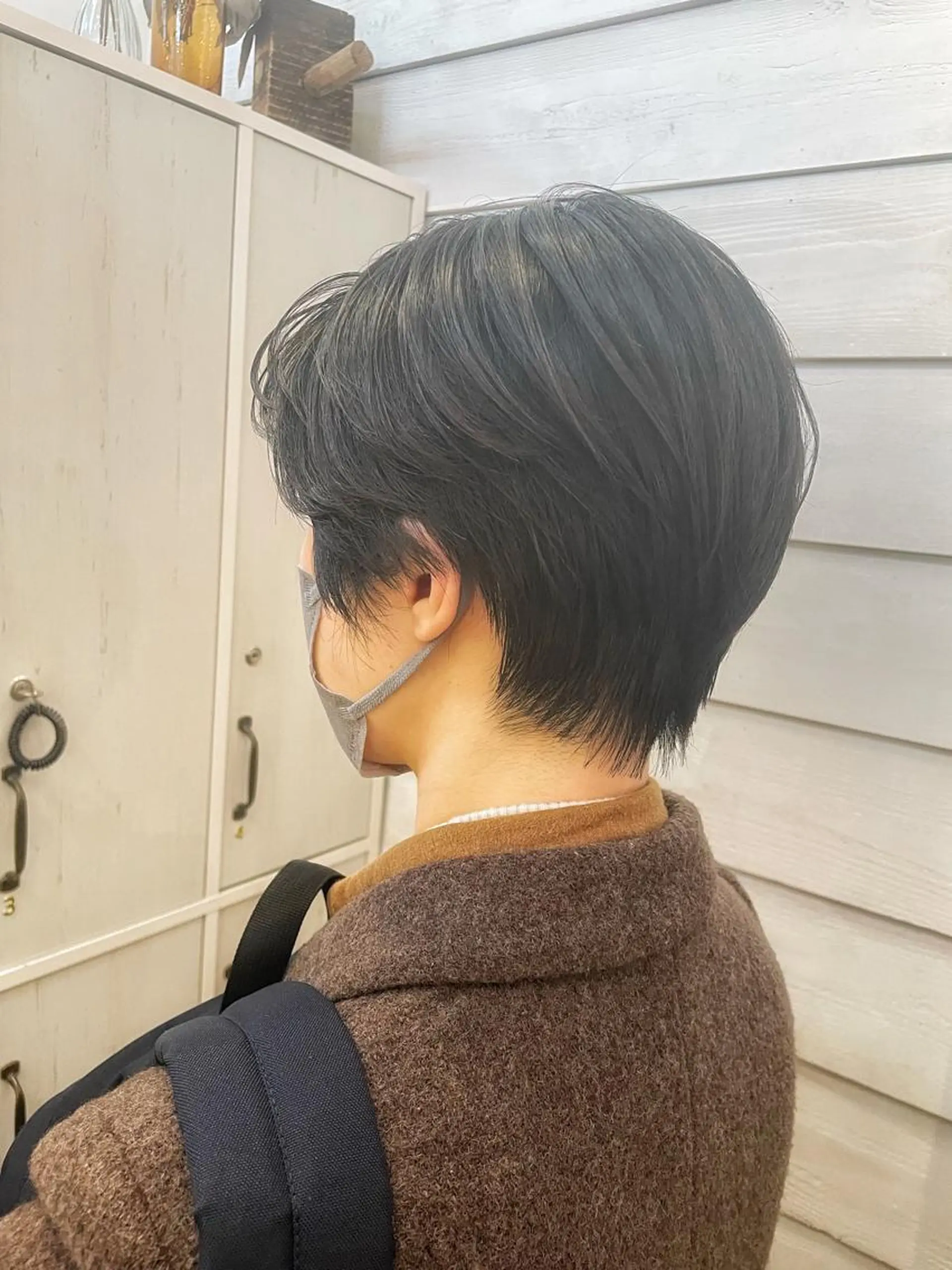 ショート ショートボブ ハンサムショート ボブ くせ毛 ショートヘア カット newline銀座所属・銀座ショート/ 大人ショート/金子涼のヘアスタイル