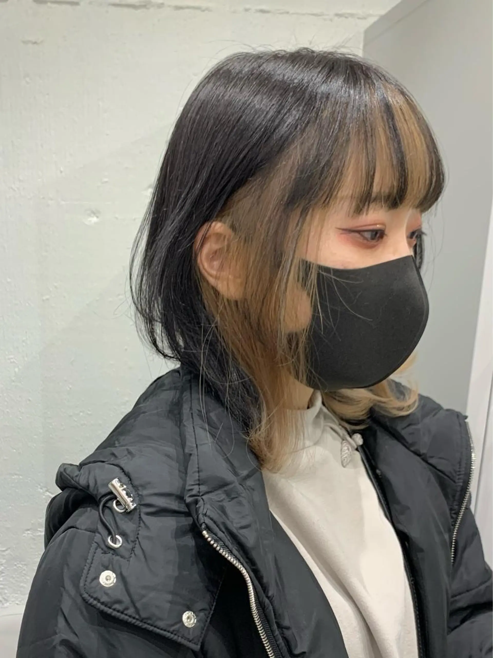 ミディアム カラー ヘアアレンジ ニュアンスハイトーン 🌙サイダサキのヘアスタイル